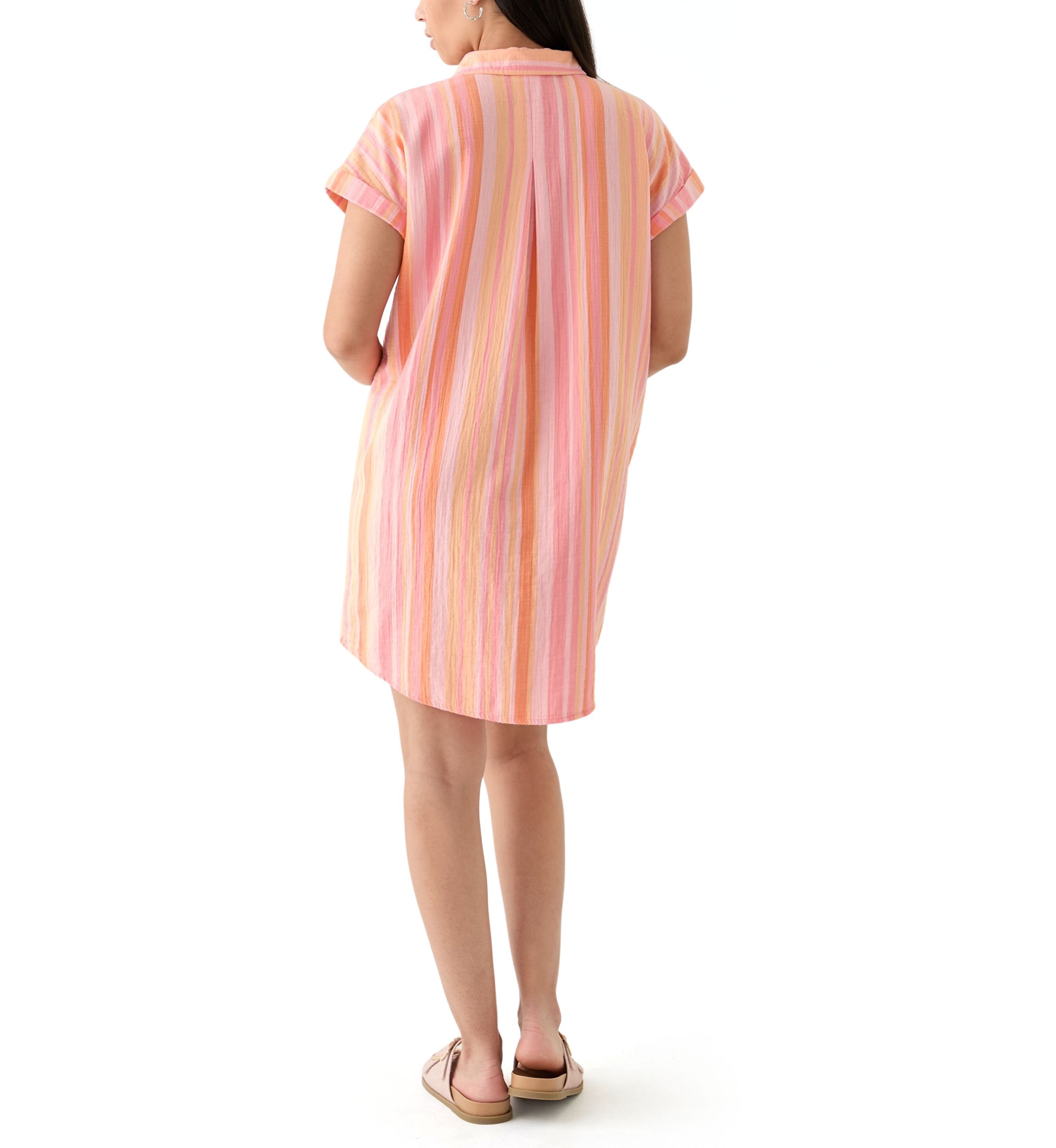 Womens Printed Shirtdress
