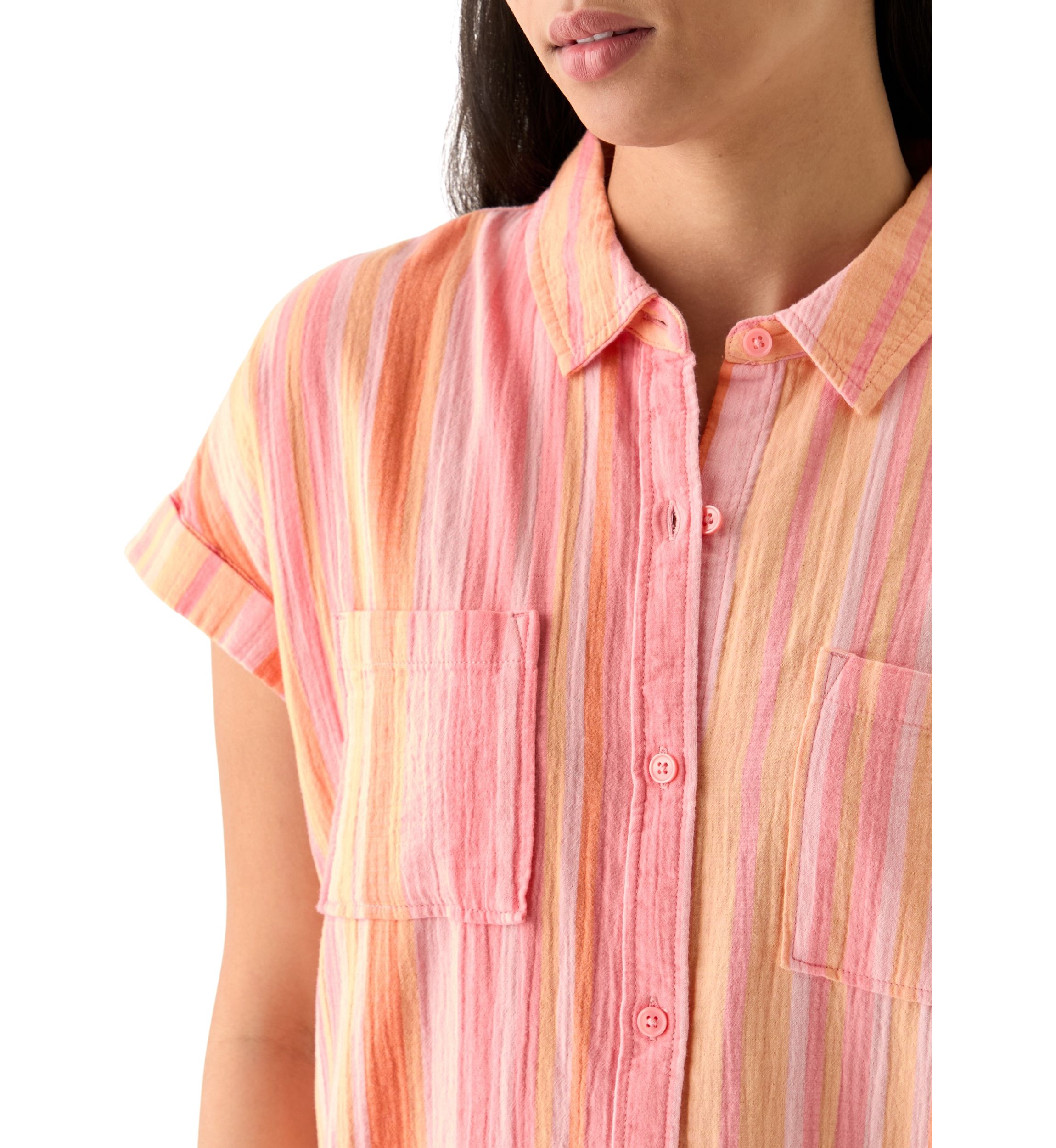Womens Printed Shirtdress