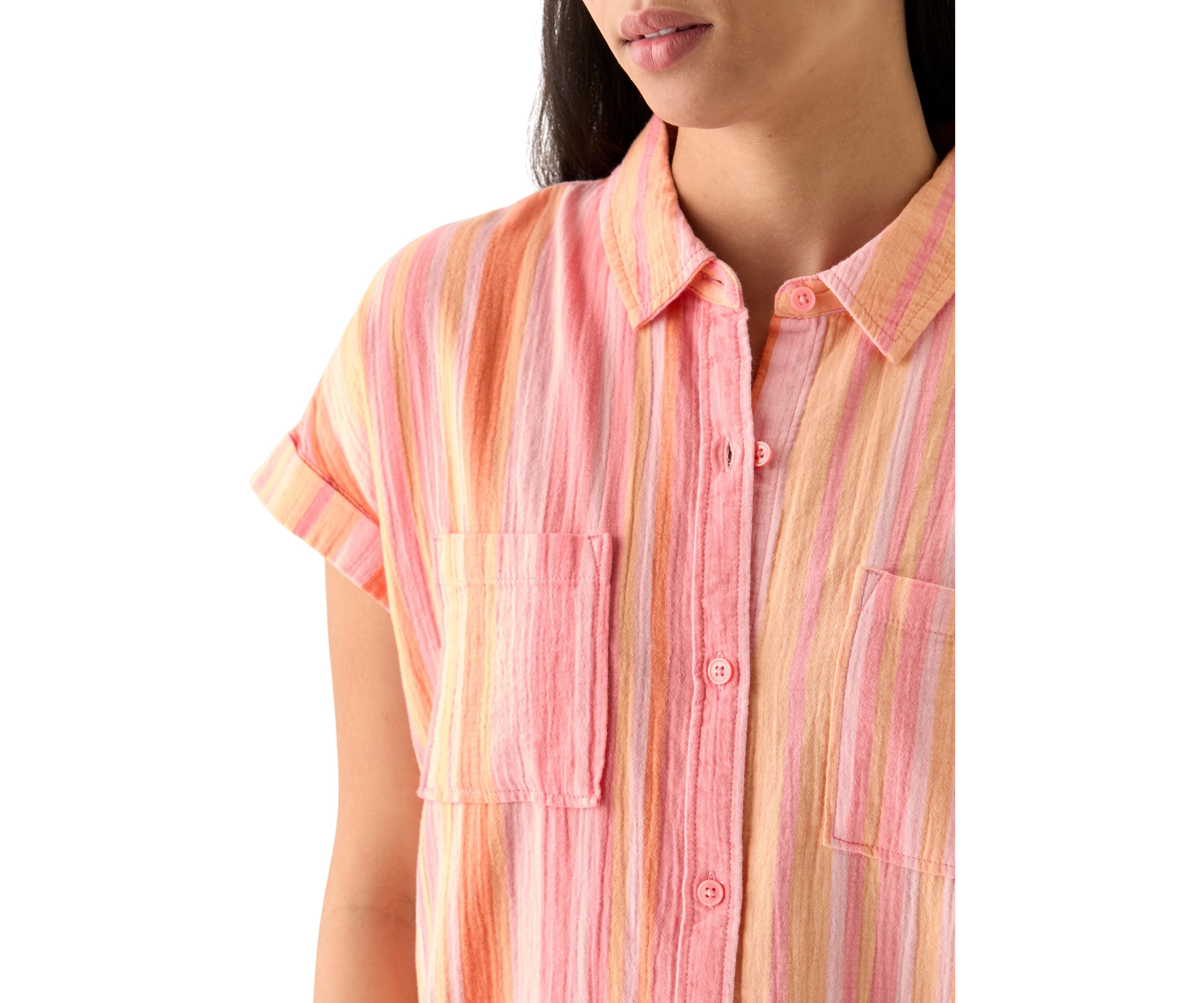 Womens Printed Shirtdress