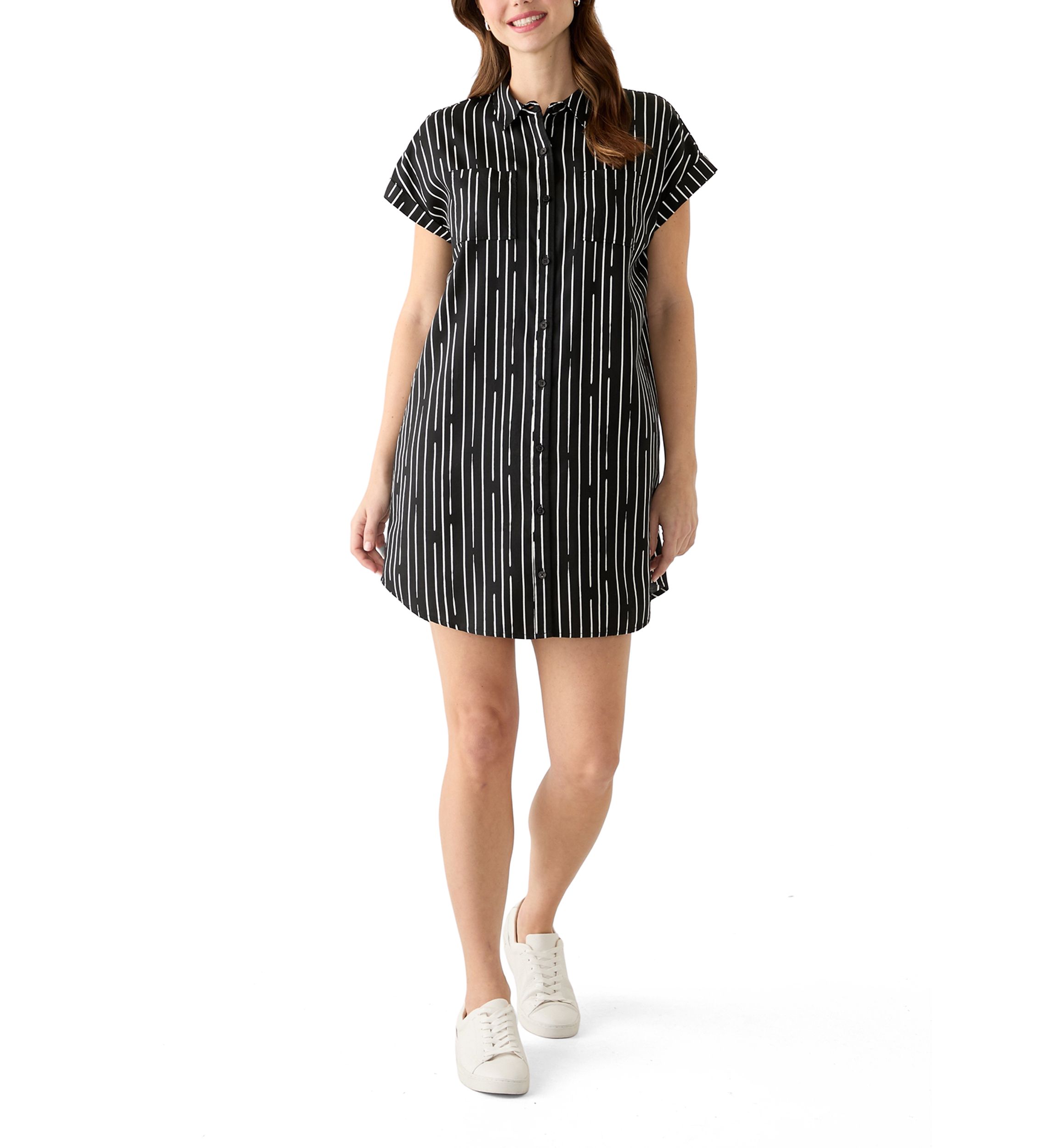 Womens Printed Shirtdress