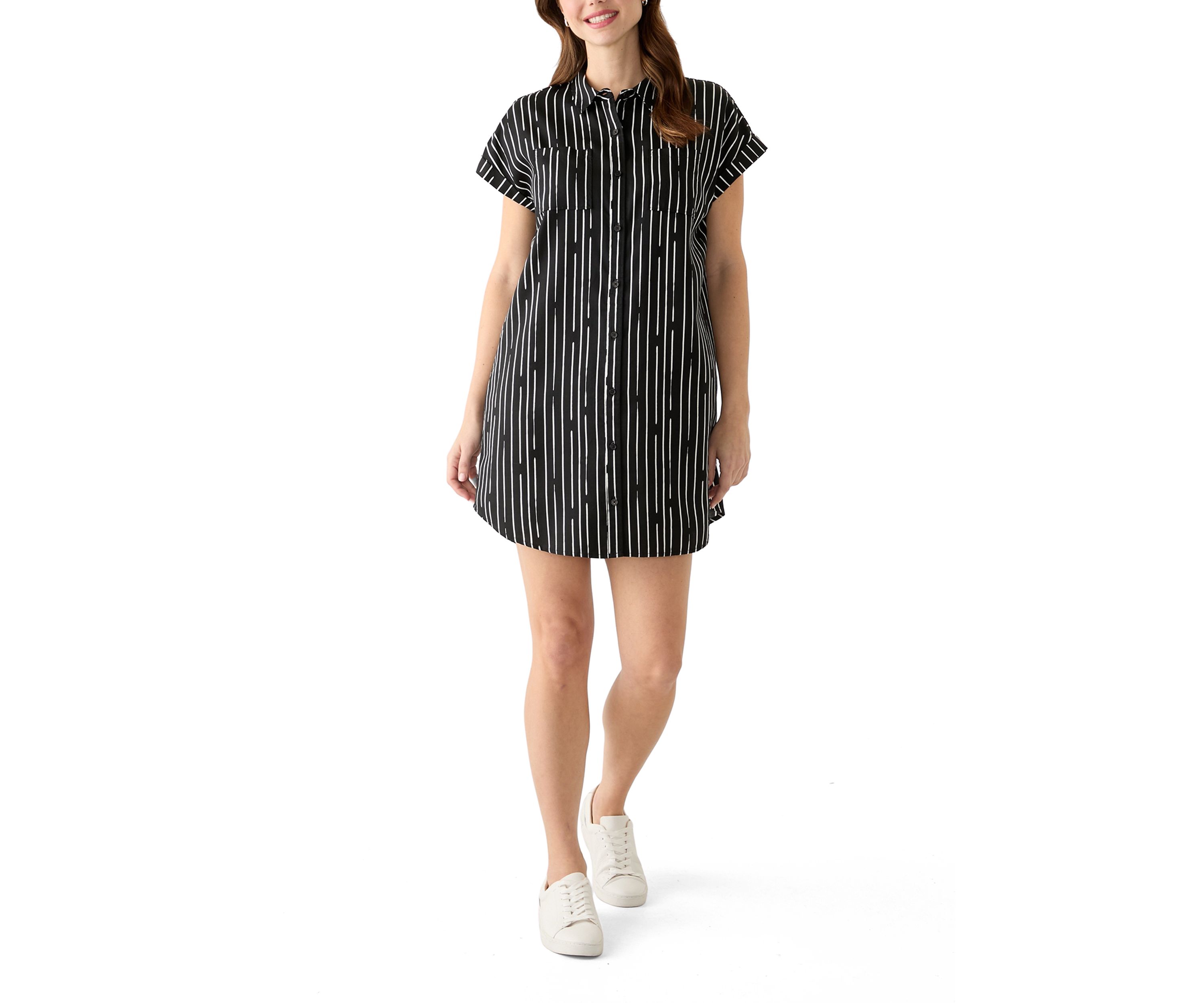 Womens Printed Shirtdress
