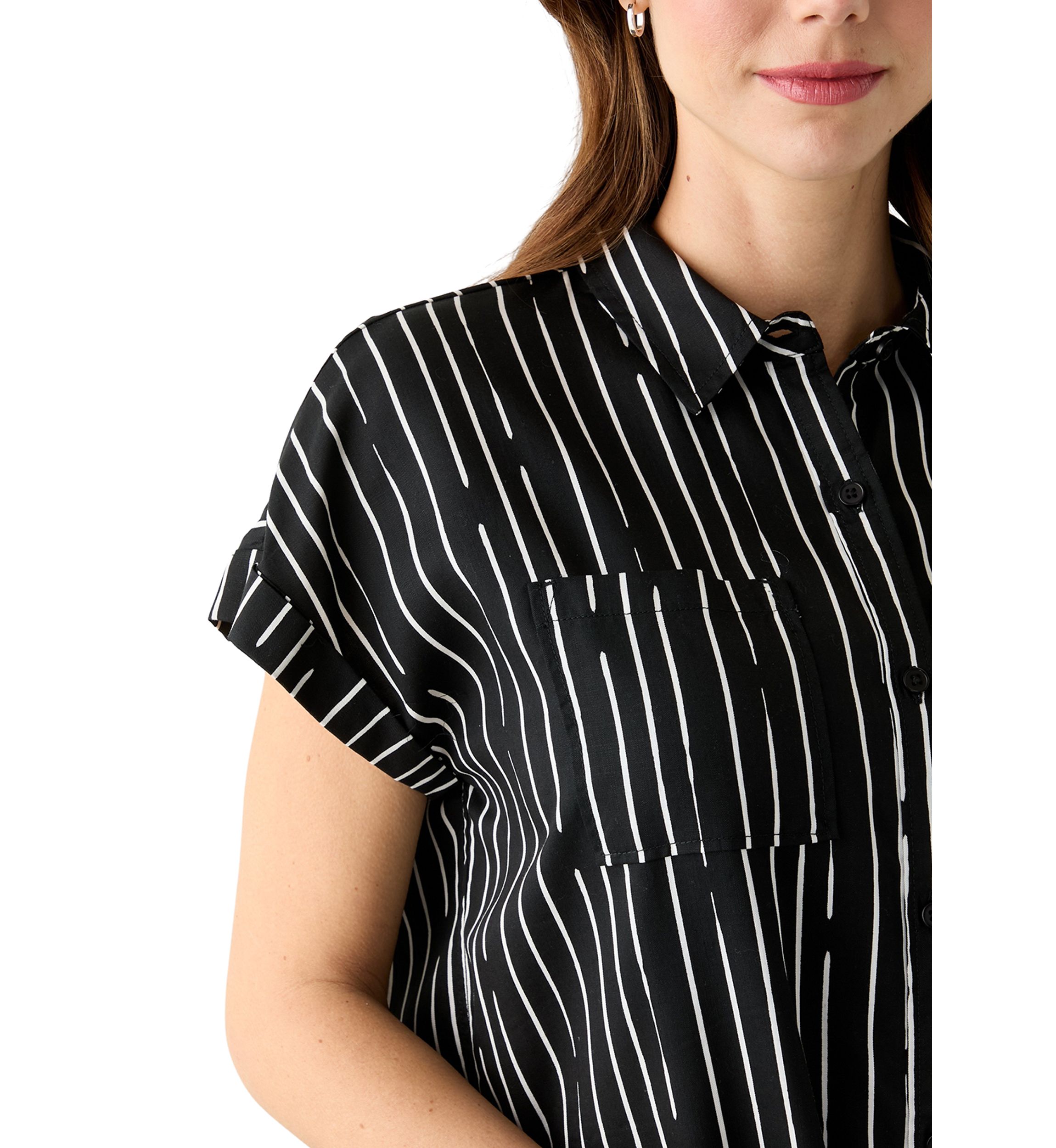 Womens Printed Shirtdress