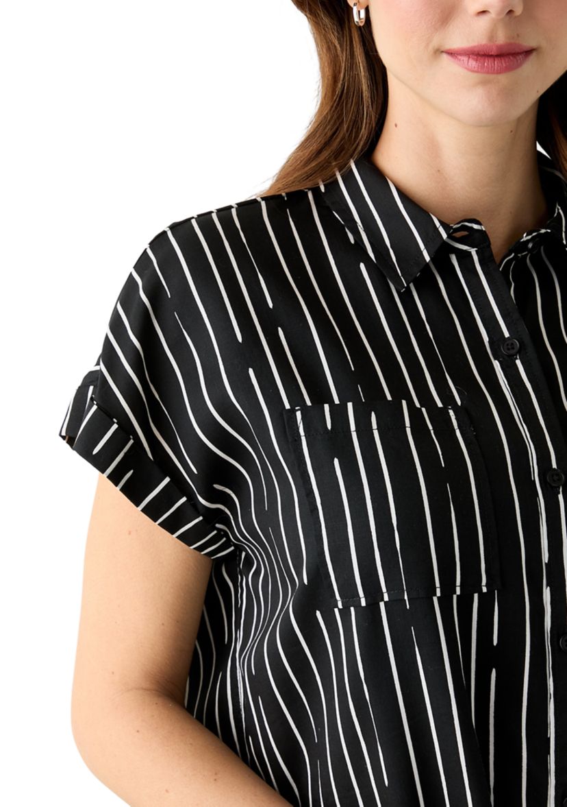 Womens Printed Shirtdress