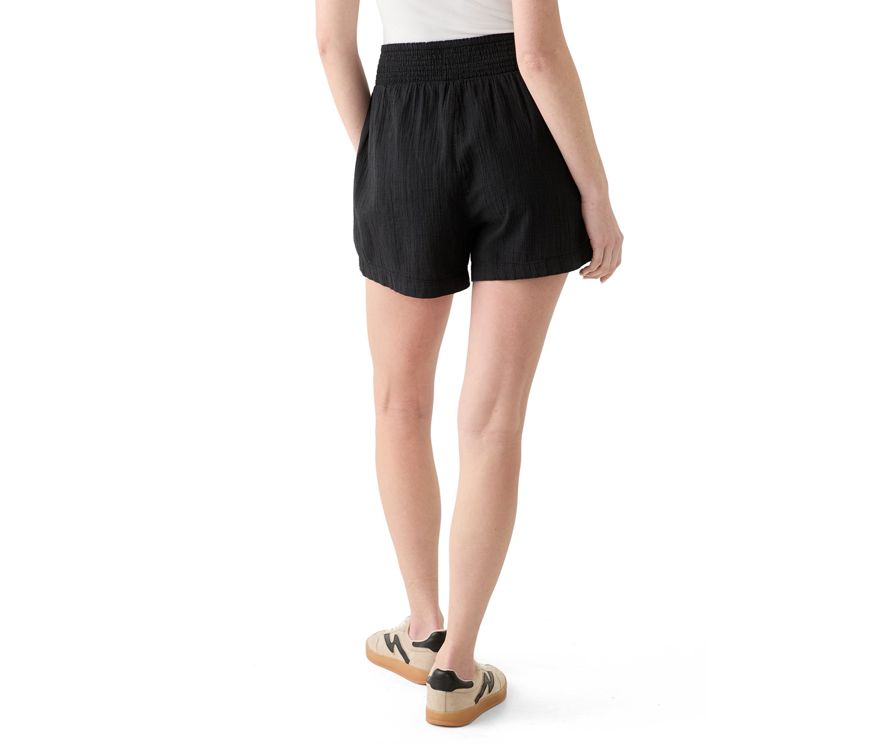 Womens Smocked Waist Shorts