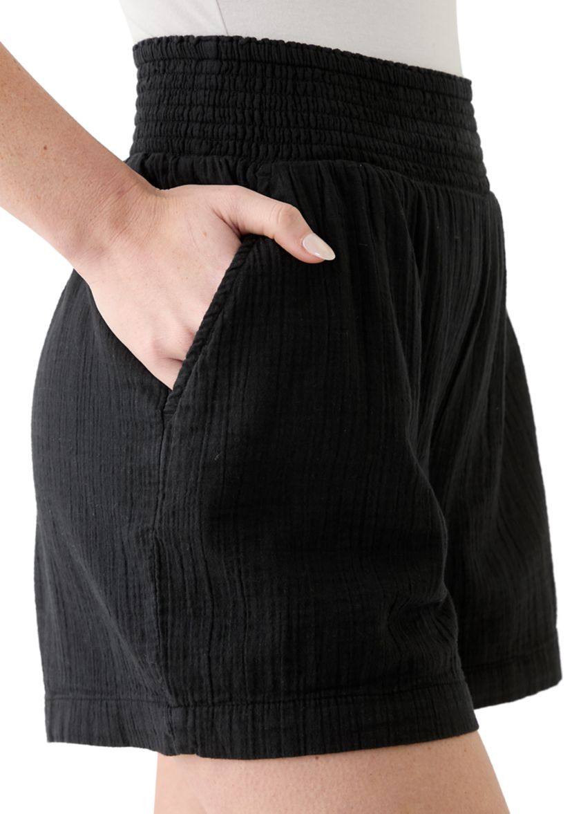 Womens Smocked Waist Shorts