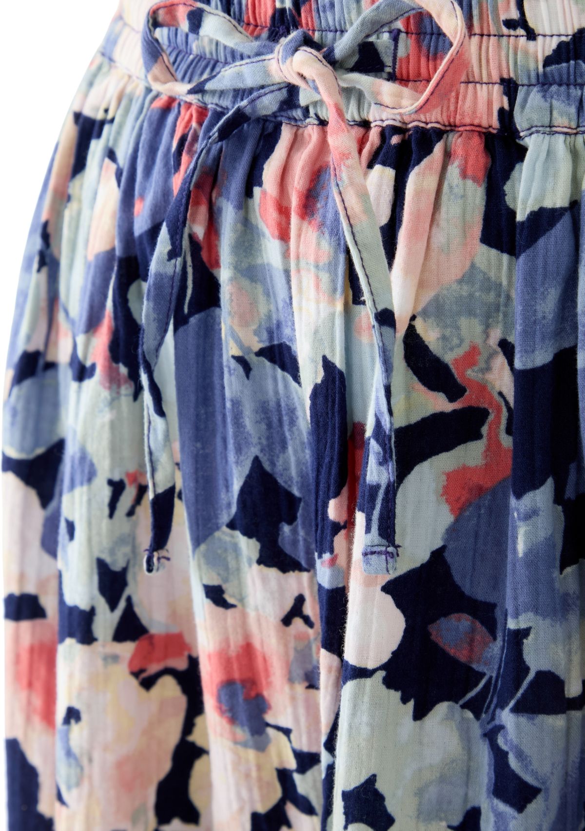 Womens Tiered Midi Gauze Skirt 