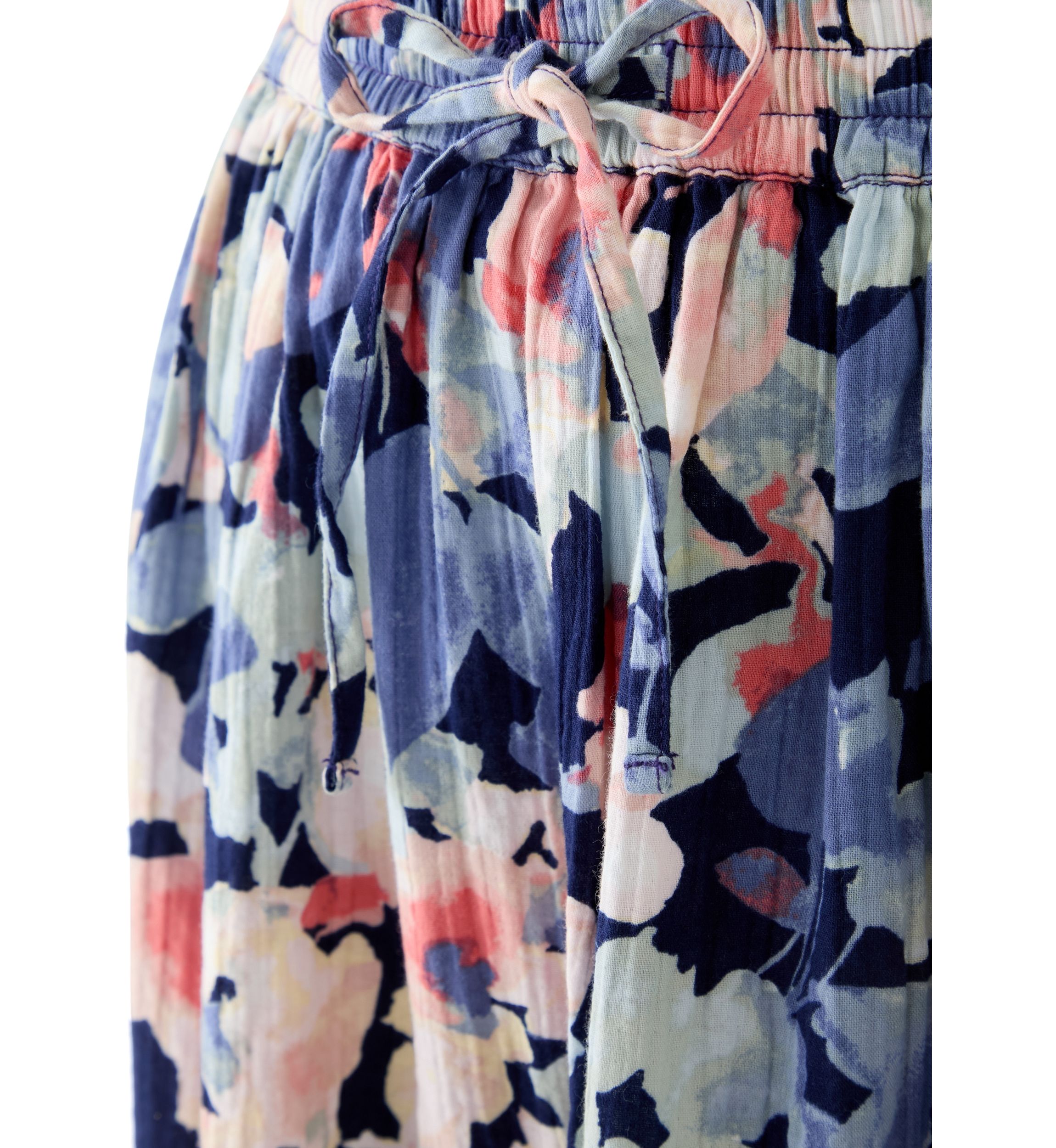 Womens Tiered Midi Gauze Skirt 