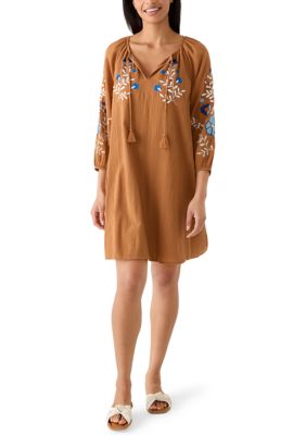 Wonderly Women's Long Sleeve Swing Dress, Medium