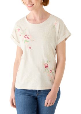 Wonderly Women's Embroidered T-Shirt