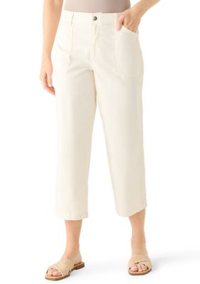 Wonderly Women's Embroidered Cropped Pants, 6