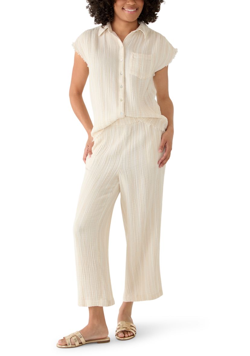 Wonderly Women's Gauze Cropped Pants | Belk