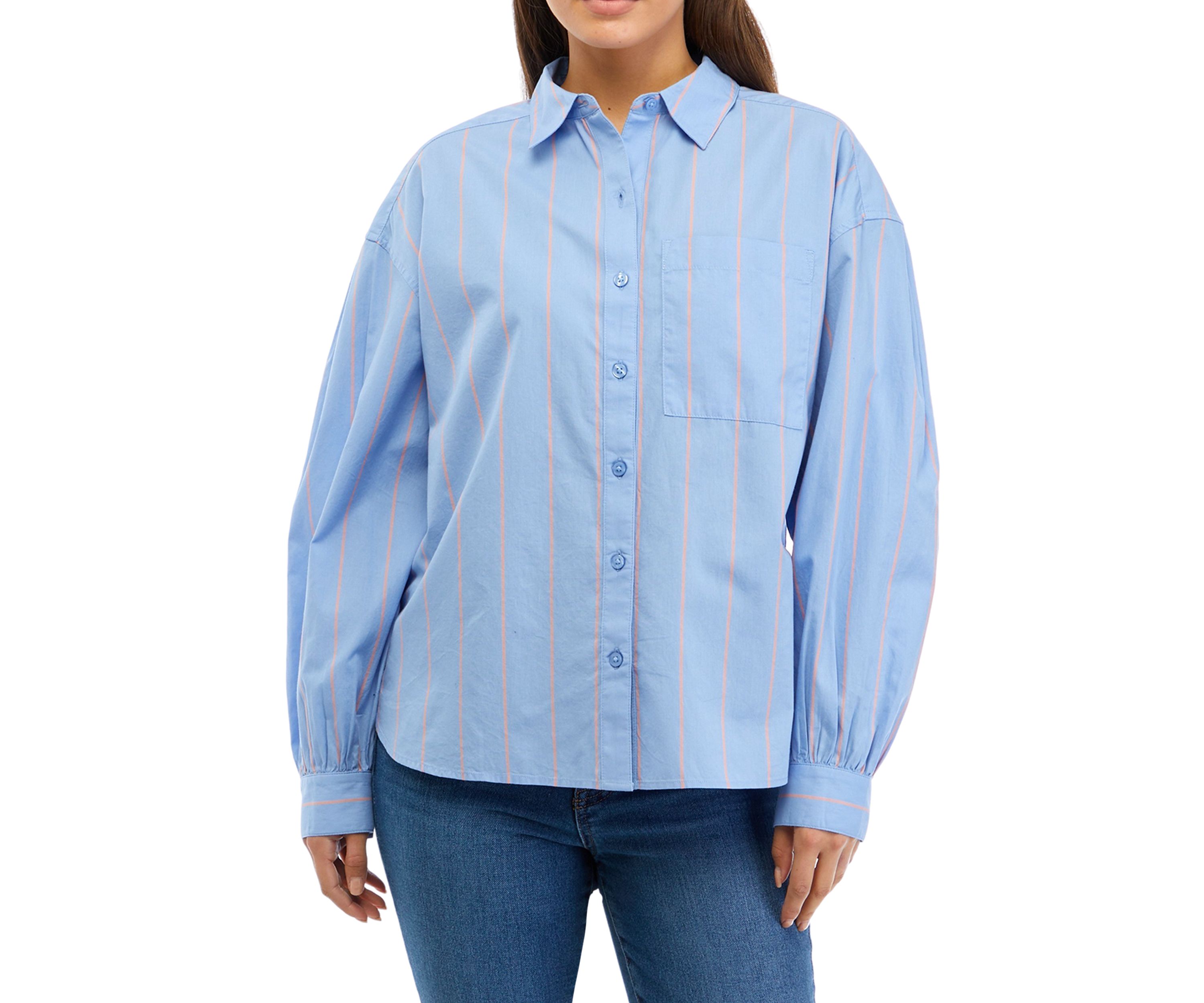 Petite Patch Pocket Button Down Shirt