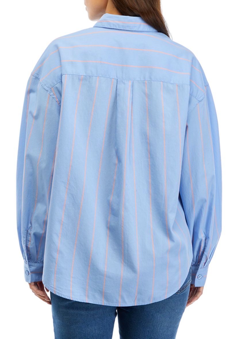 Petite Patch Pocket Button Down Shirt