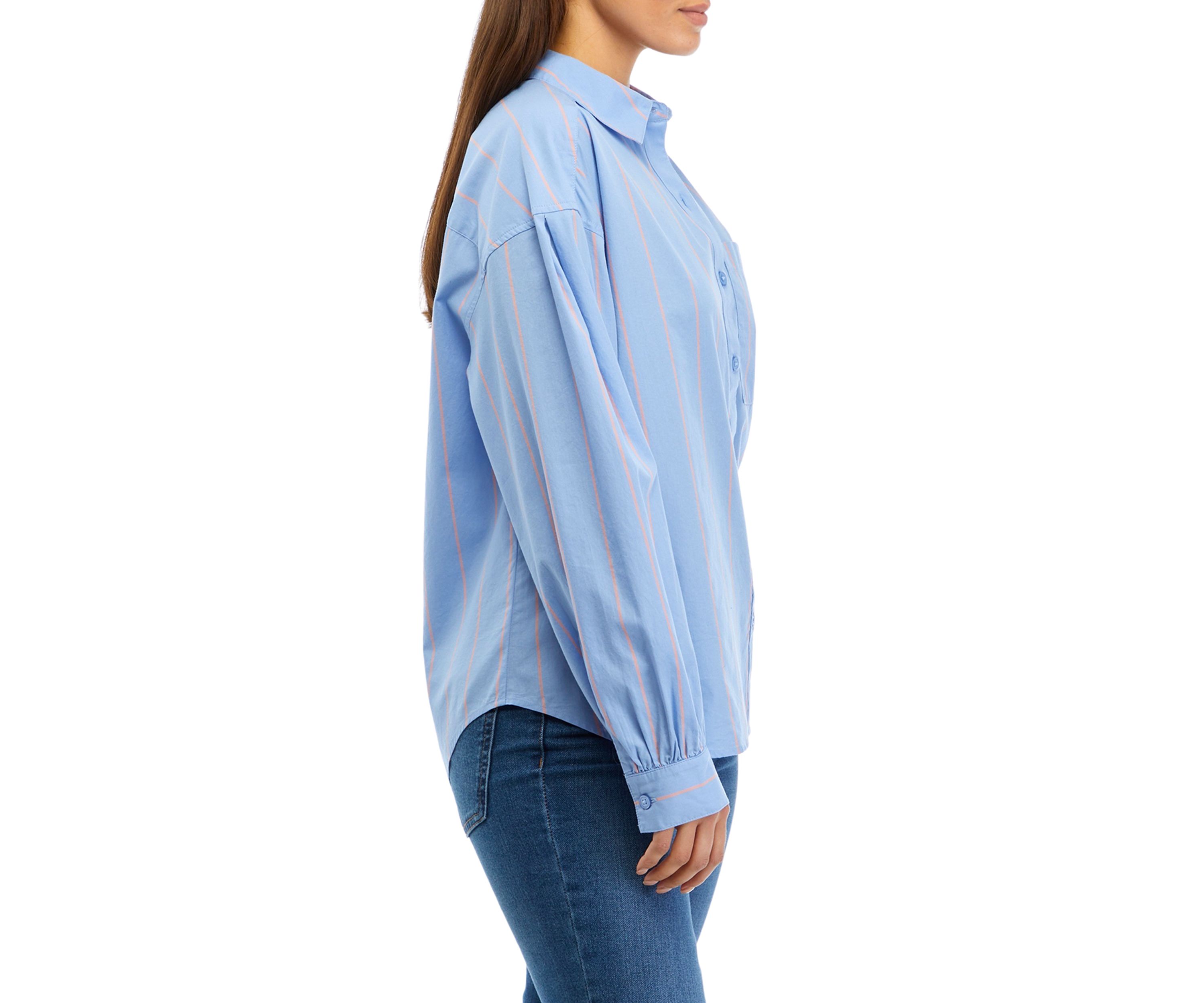 Petite Patch Pocket Button Down Shirt