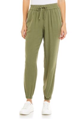 Wonderly Petite Linen Lyocell Joggers | belk