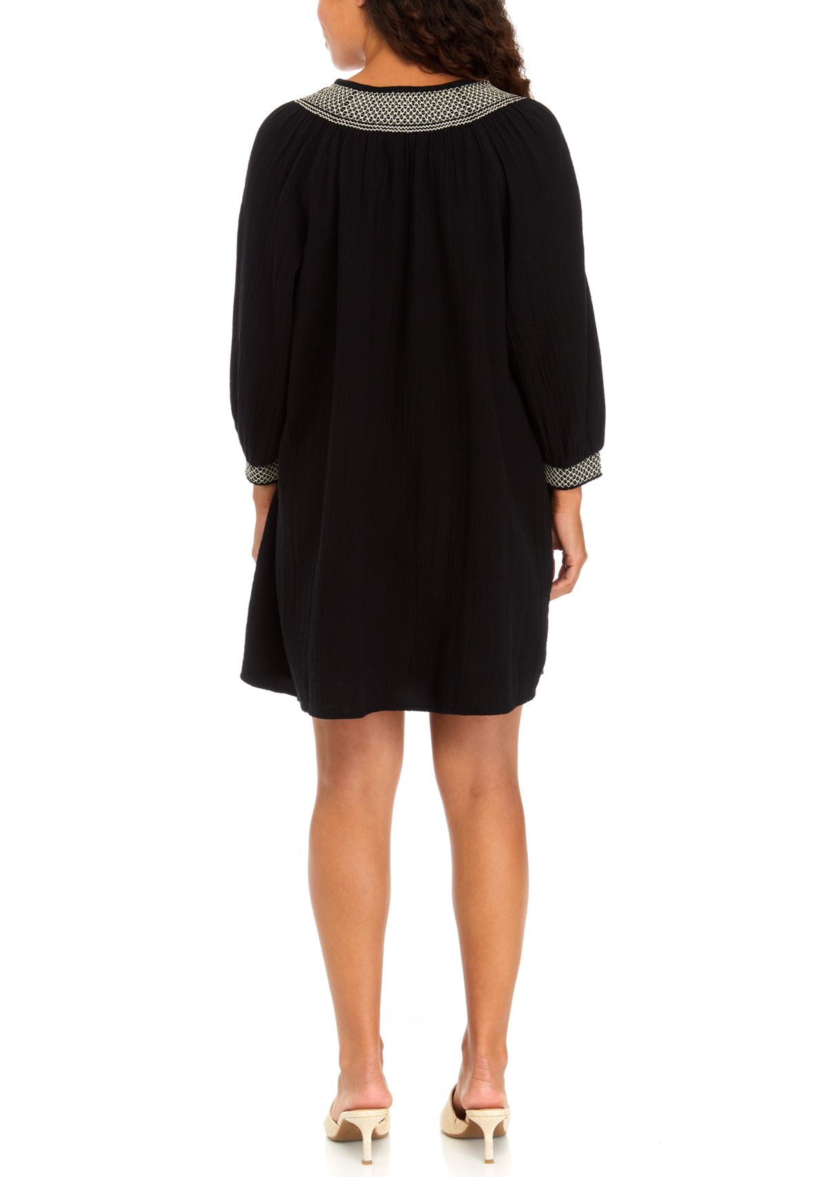 Petite Gauze Midi Dress