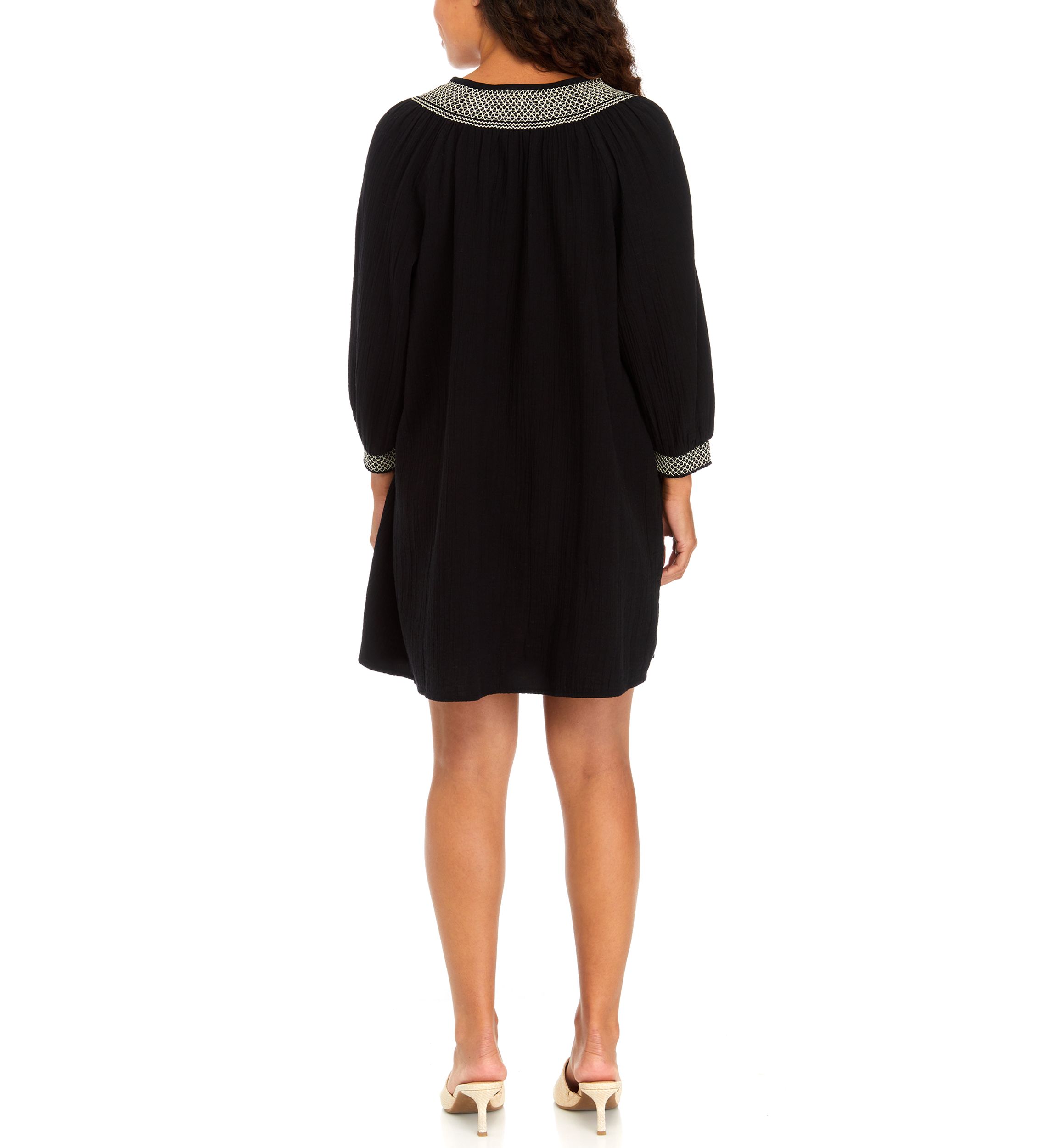 Petite Gauze Midi Dress