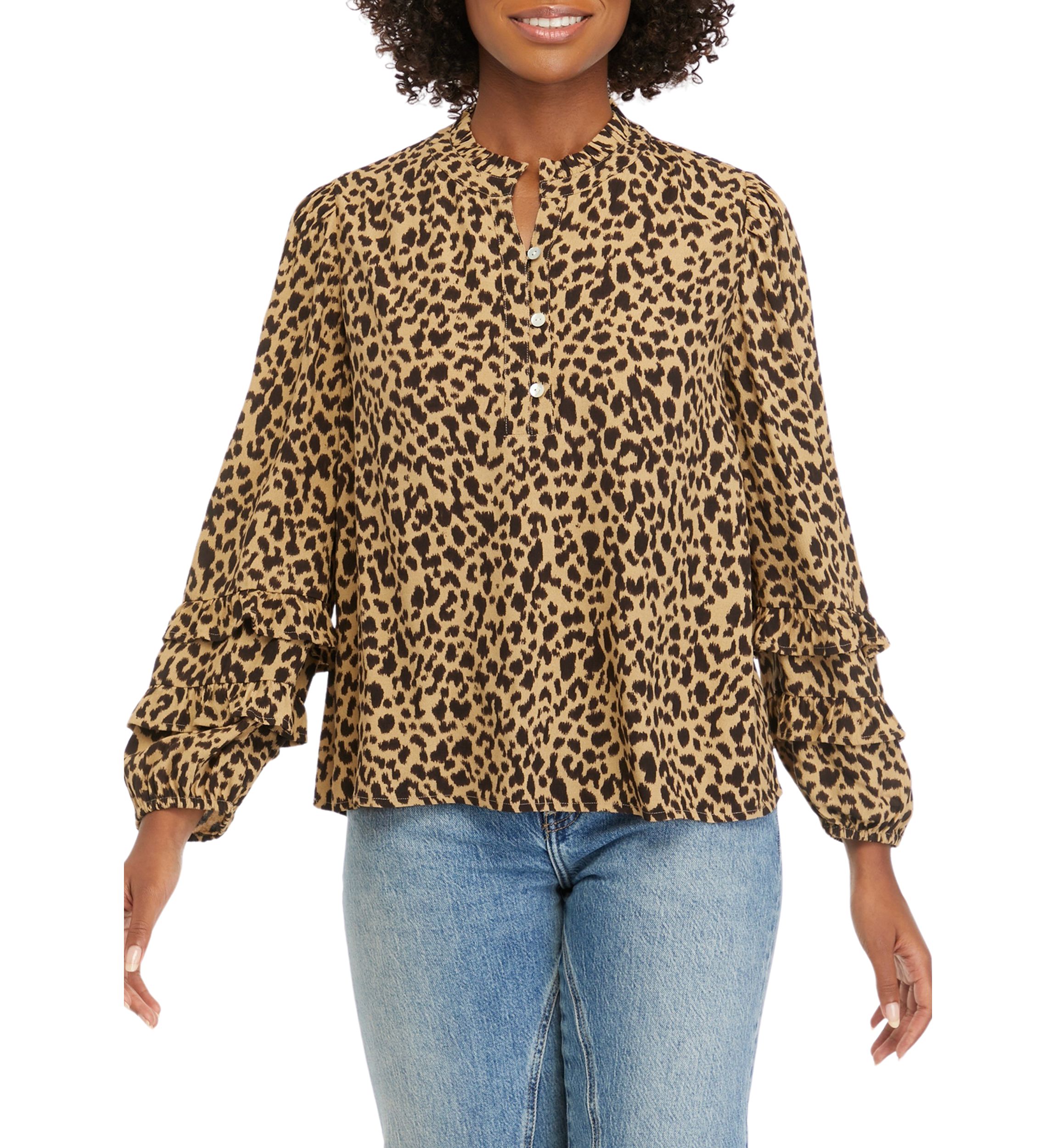Petite Printed Blouse