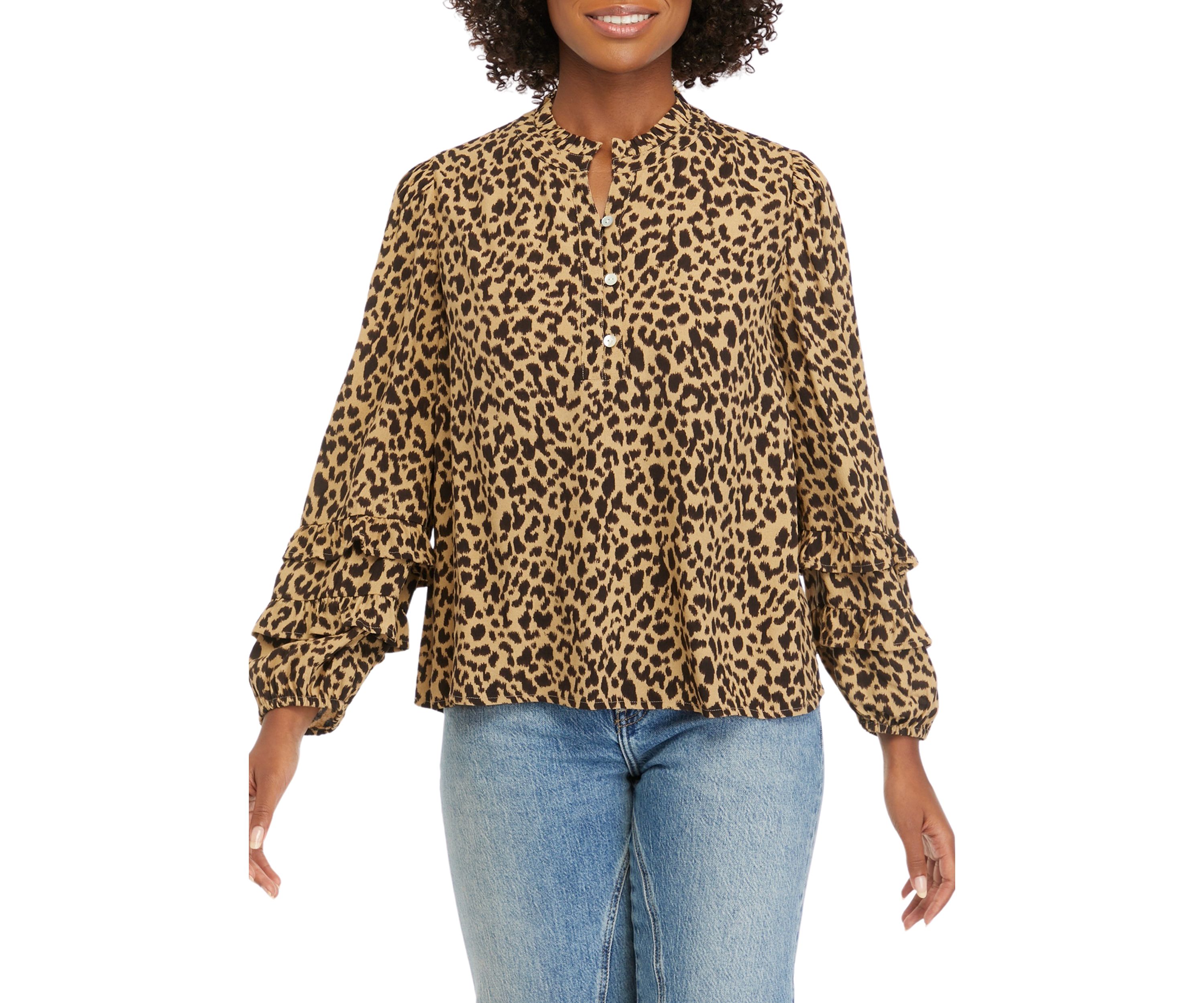 Petite Printed Blouse