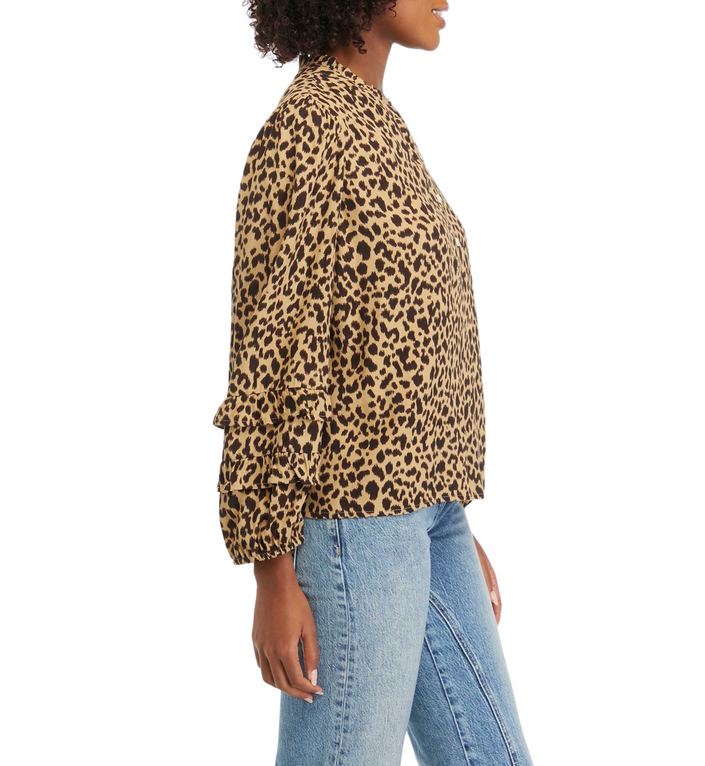 Petite Printed Blouse