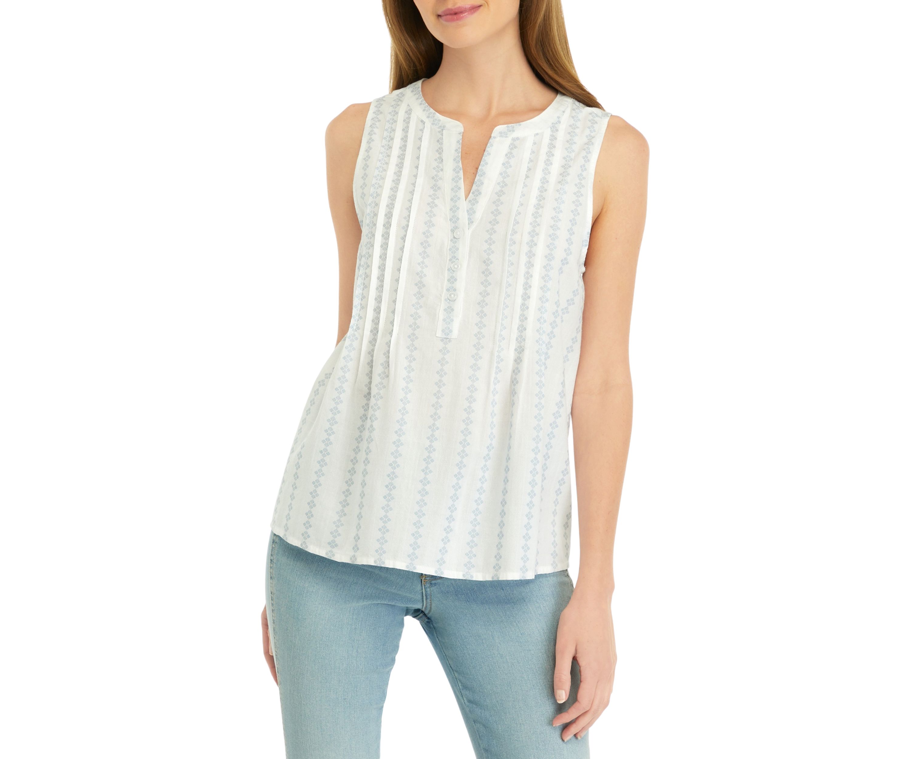 Petite Sleeveless Printed Tank