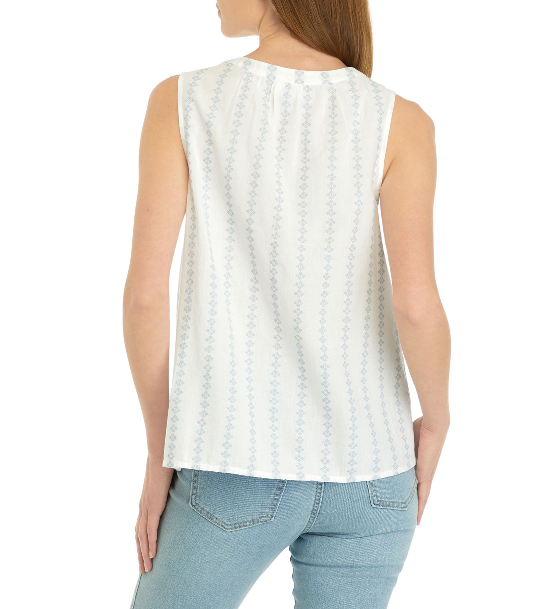 Petite Sleeveless Printed Tank