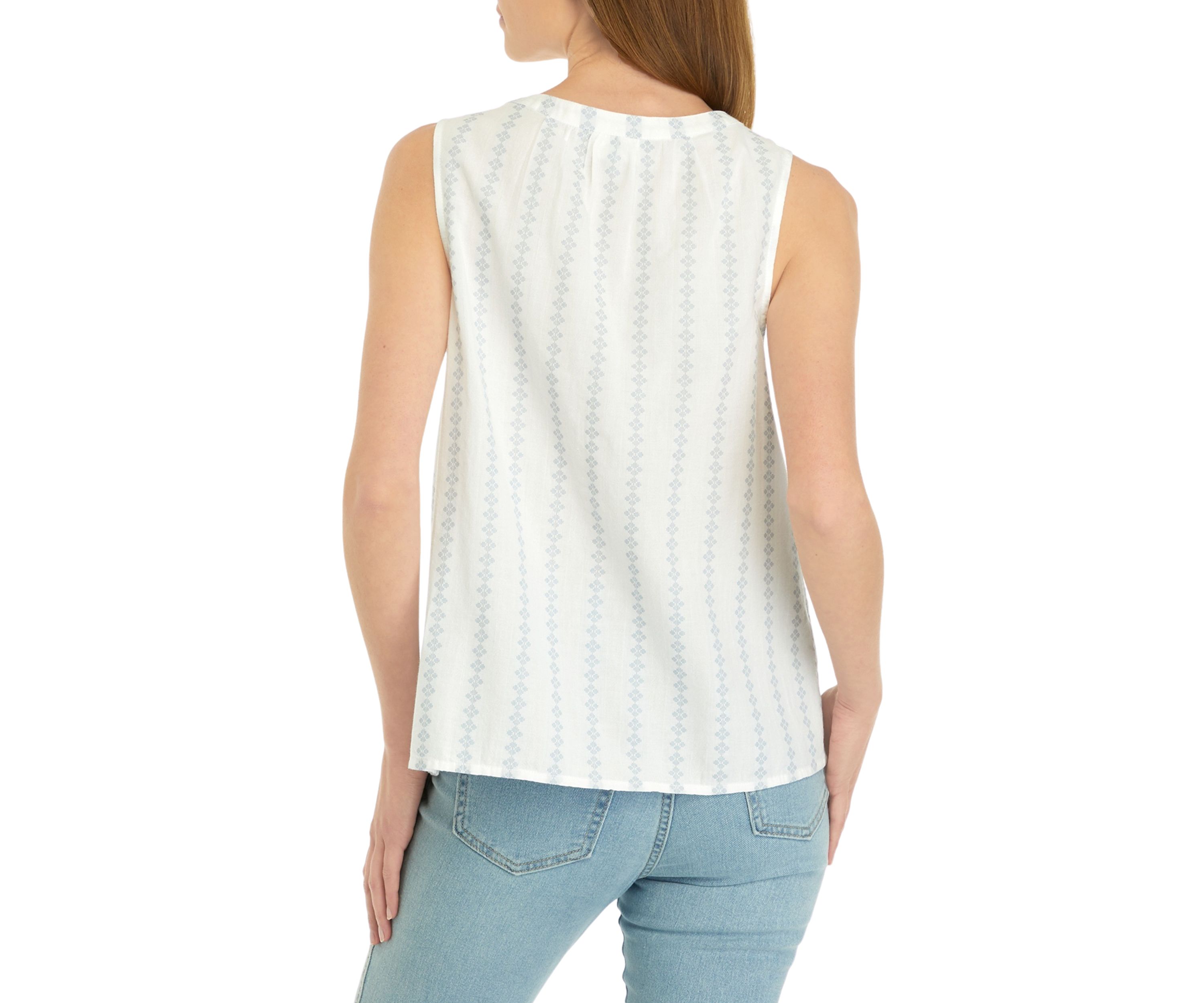 Petite Sleeveless Printed Tank