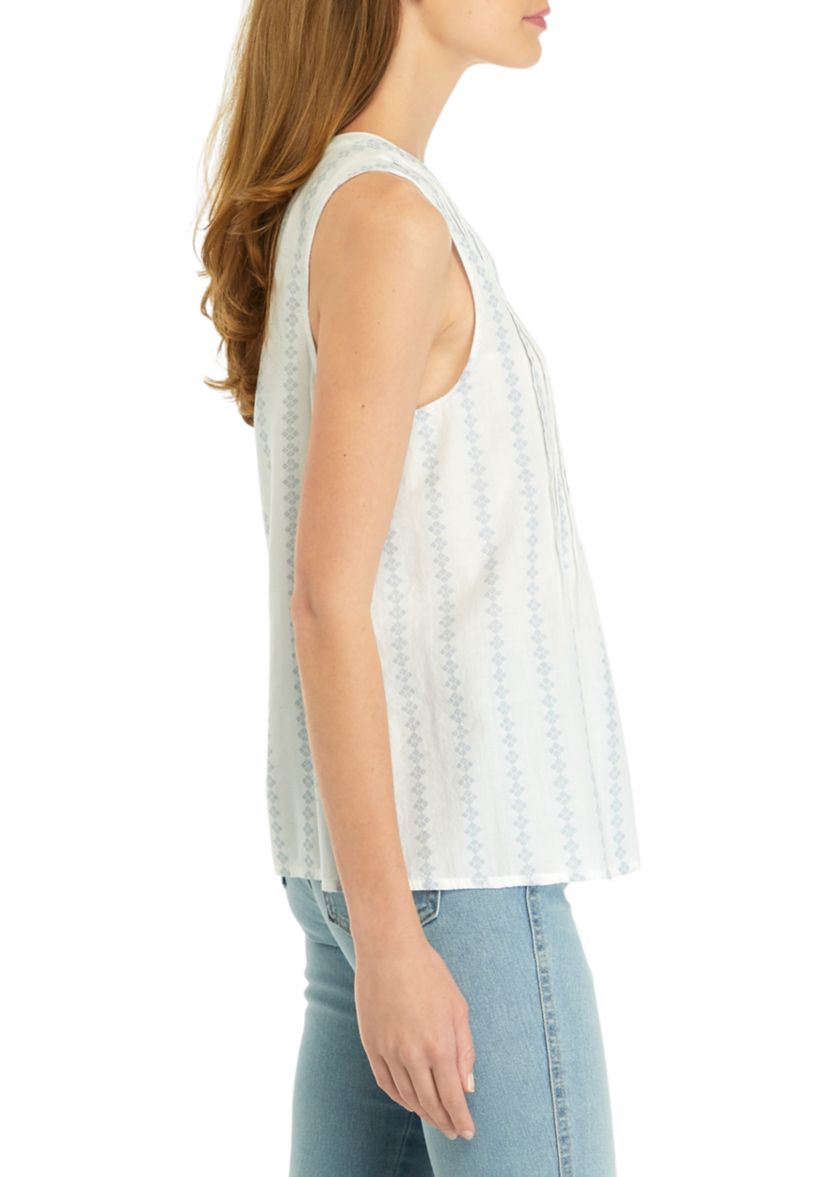 Petite Sleeveless Printed Tank
