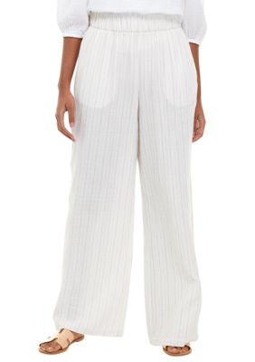 white gauze pants