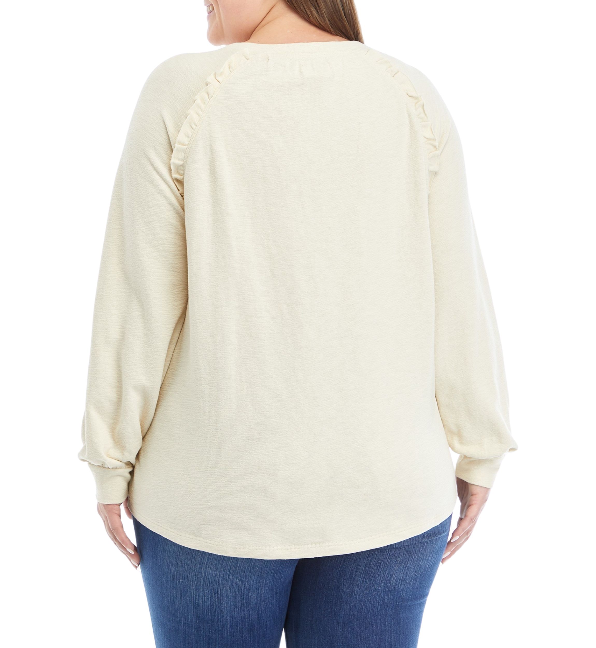 Plus Size Ruffle Swing T-Shirt