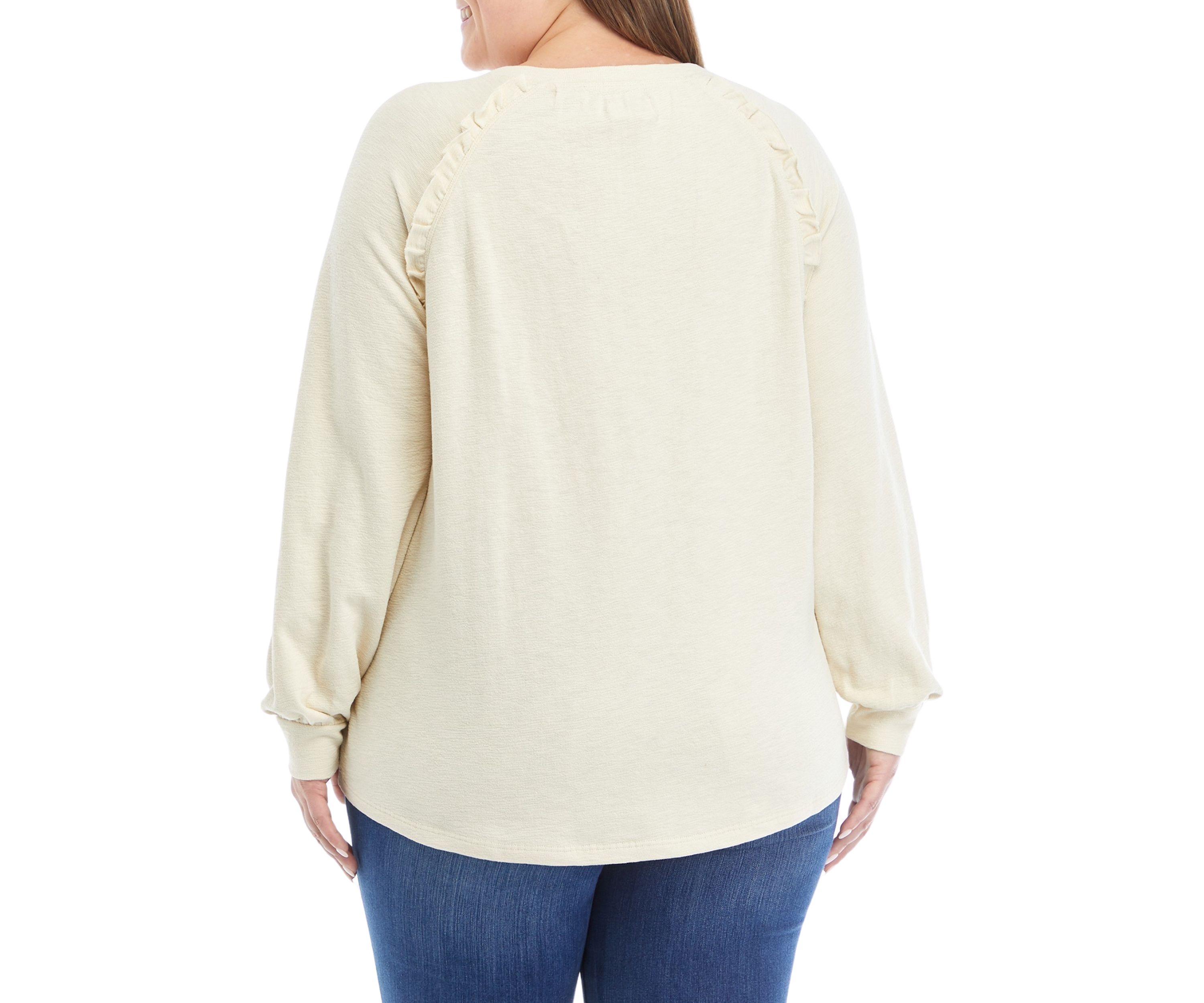Plus Size Ruffle Swing T-Shirt