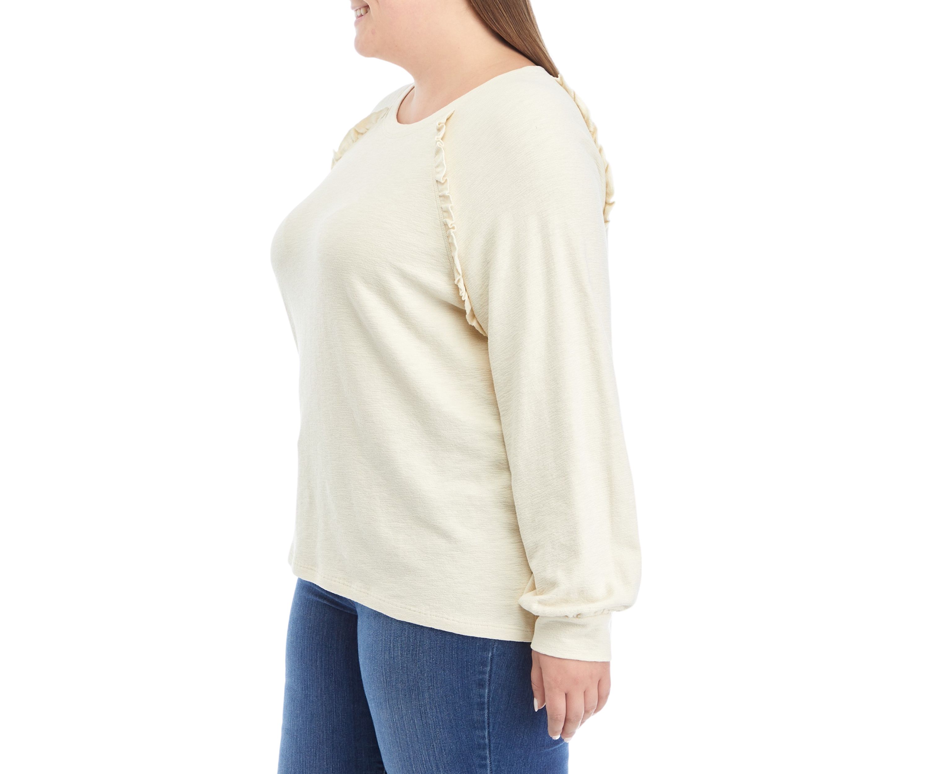 Plus Size Ruffle Swing T-Shirt