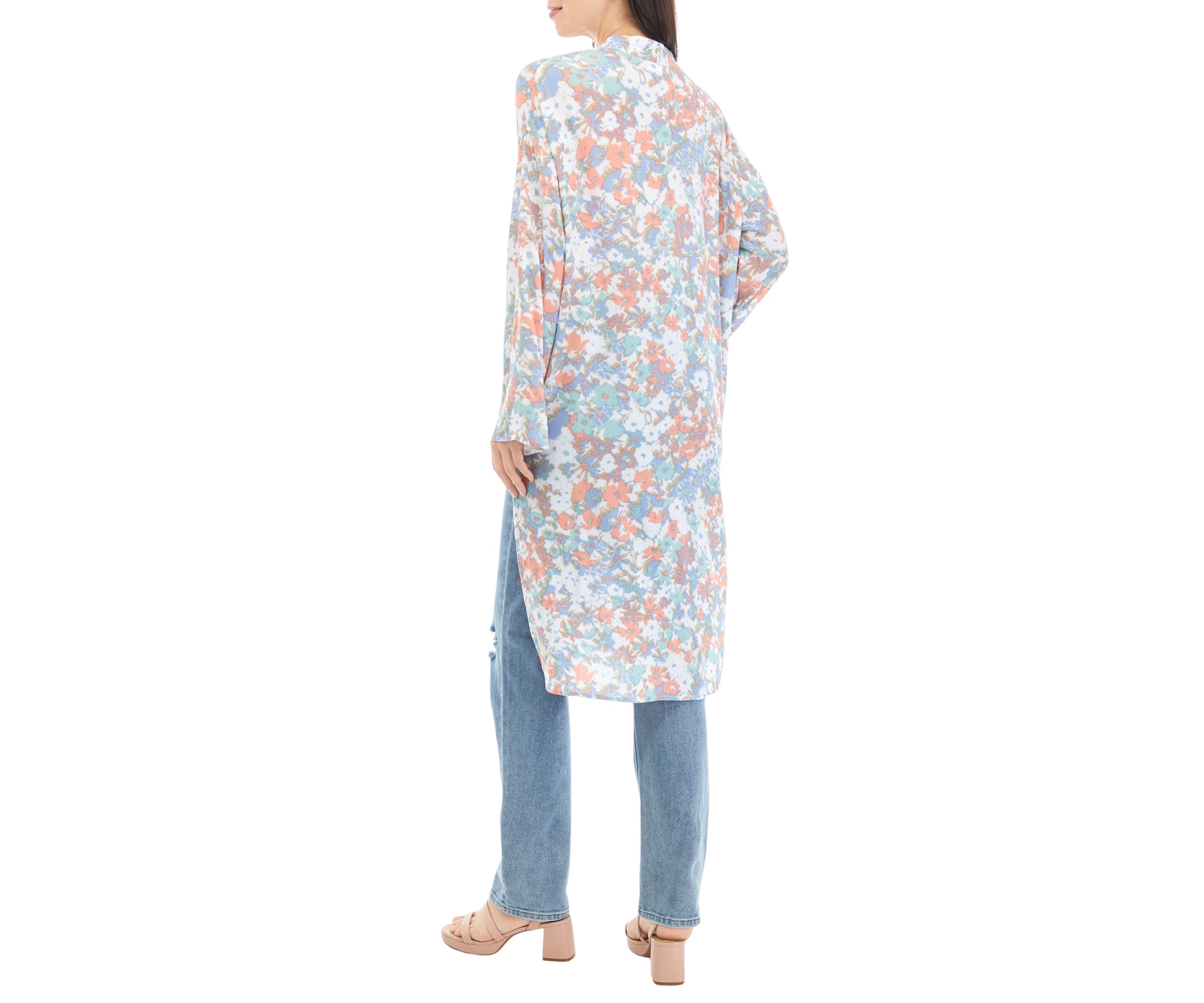 Plus Size Long Sleeve Kimono