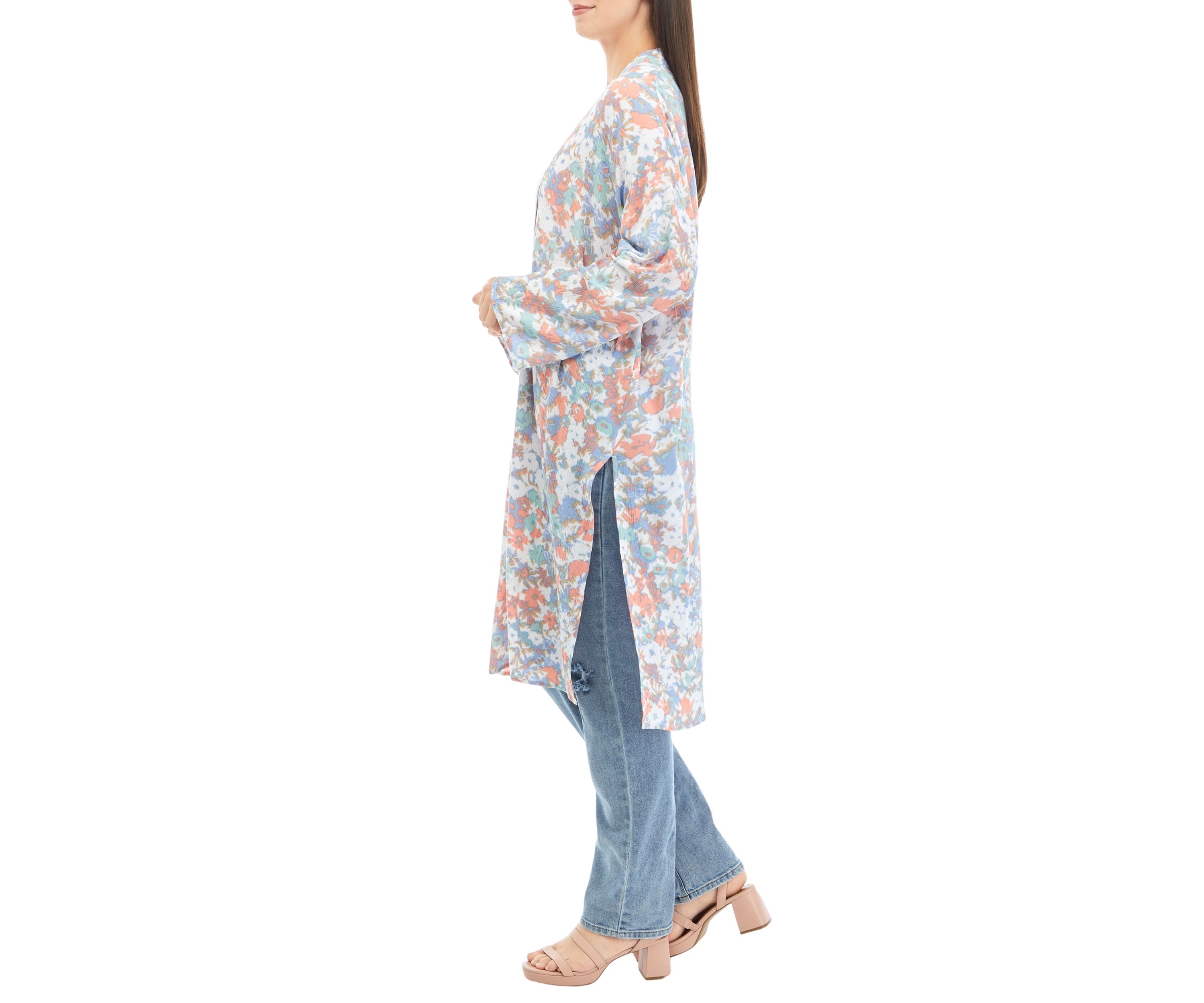 Plus Size Long Sleeve Kimono