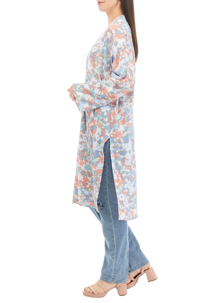Plus Size Long Sleeve Kimono