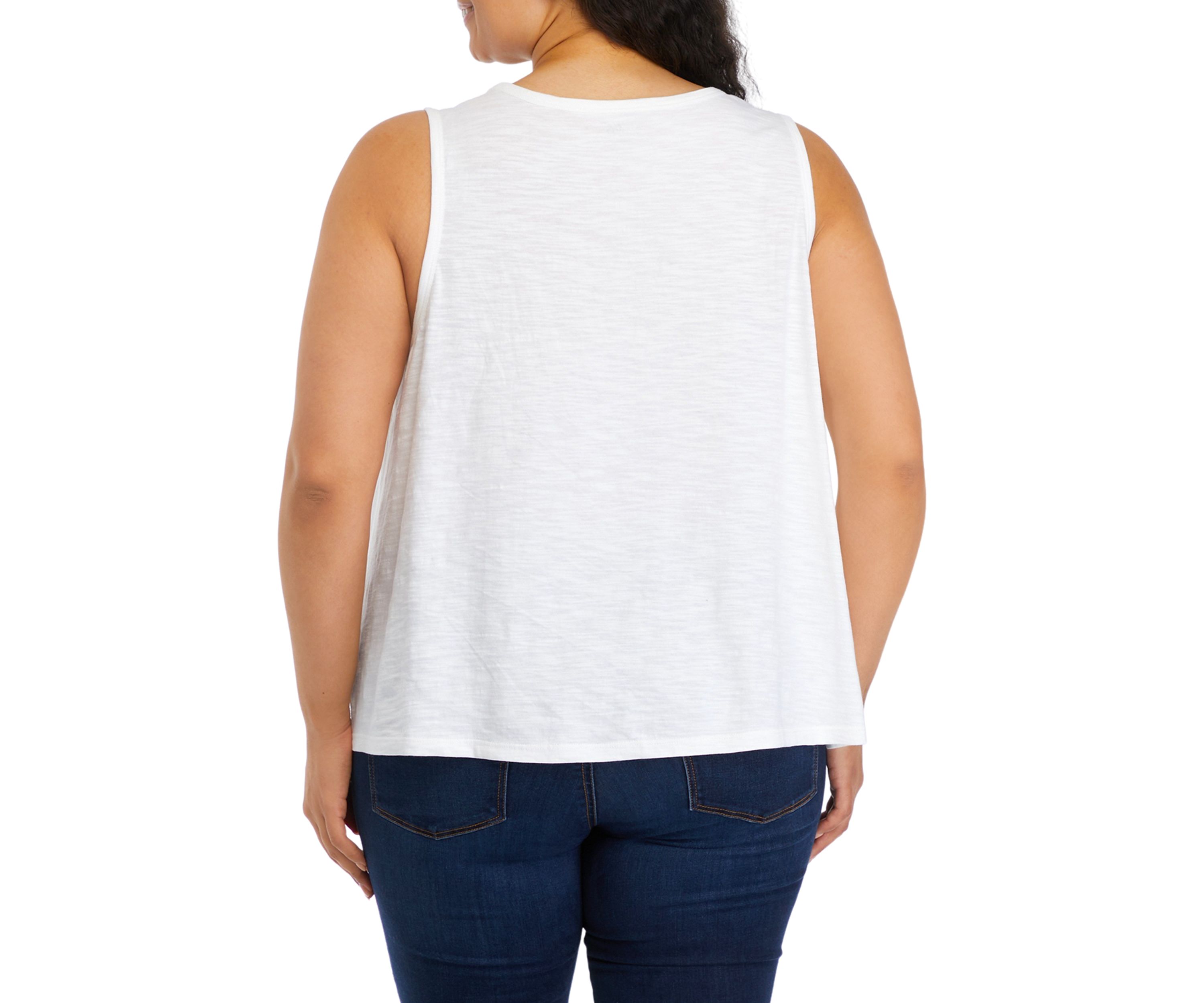 Plus Size Smocked Shoulder Top