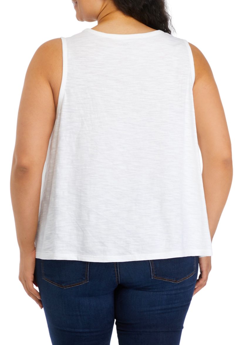 Plus Size Smocked Shoulder Top