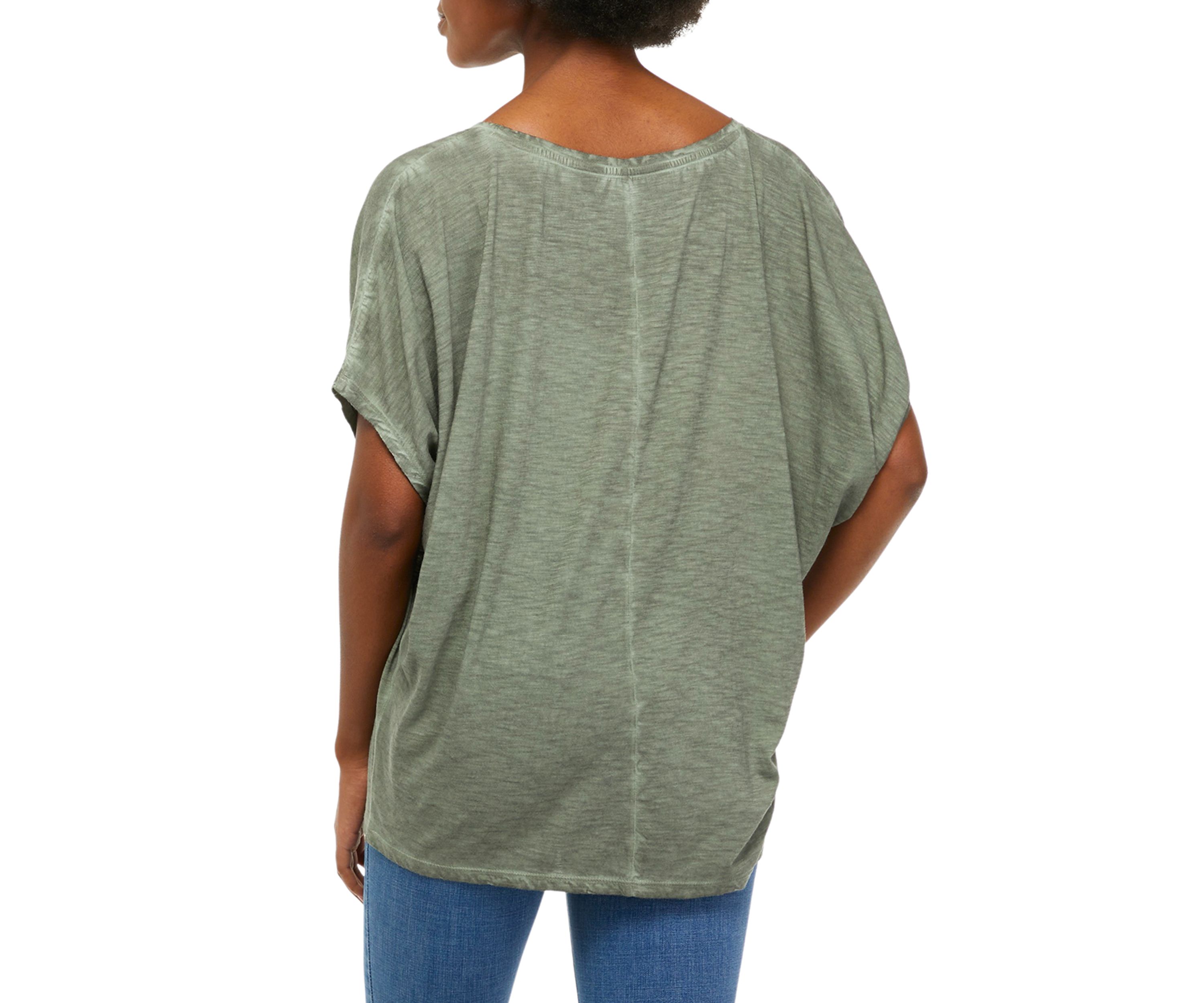 Studio Womens Short Sleeve Dolman T-Shirt