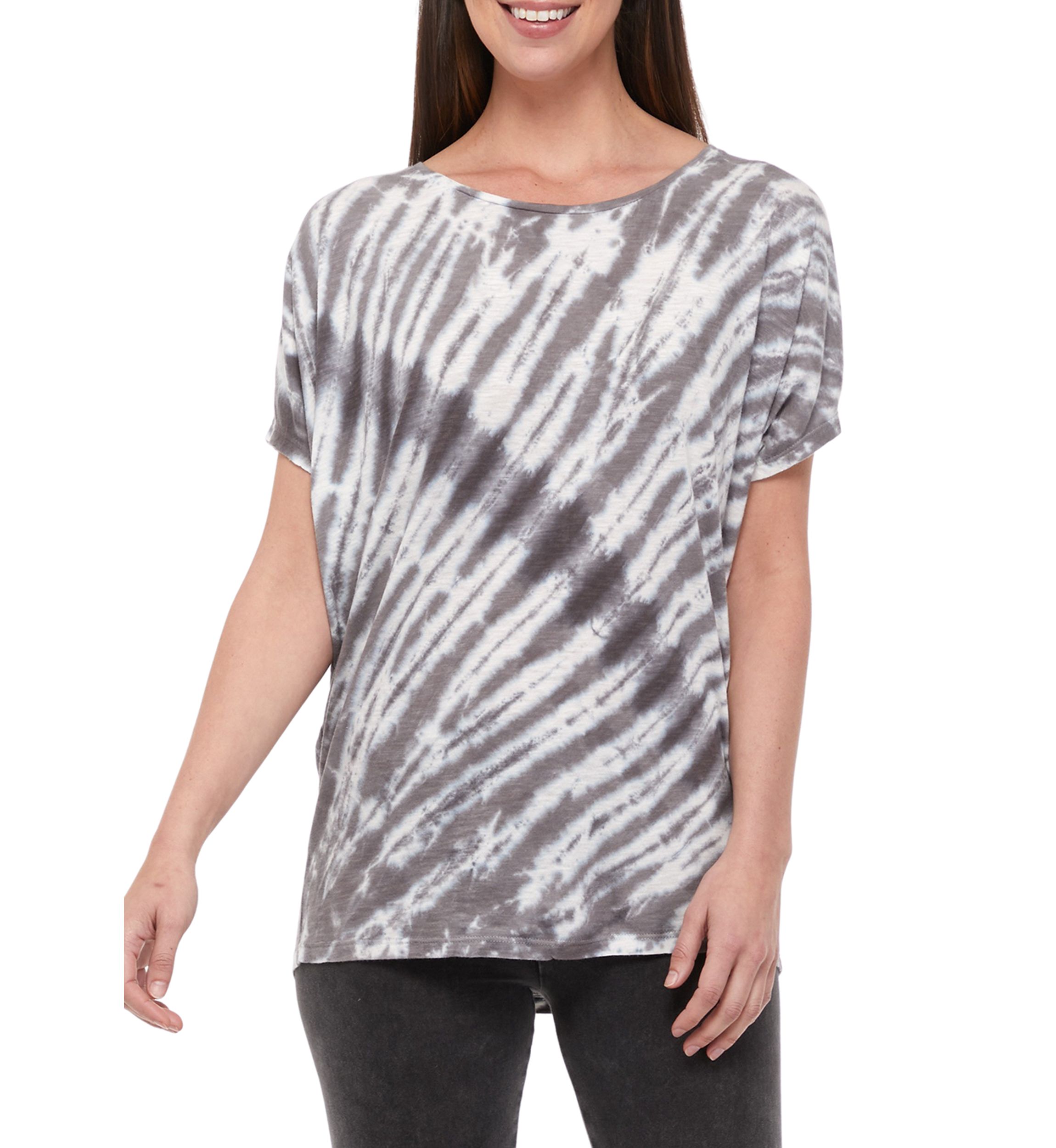 Studio Womens Short Sleeve Dolman T-Shirt