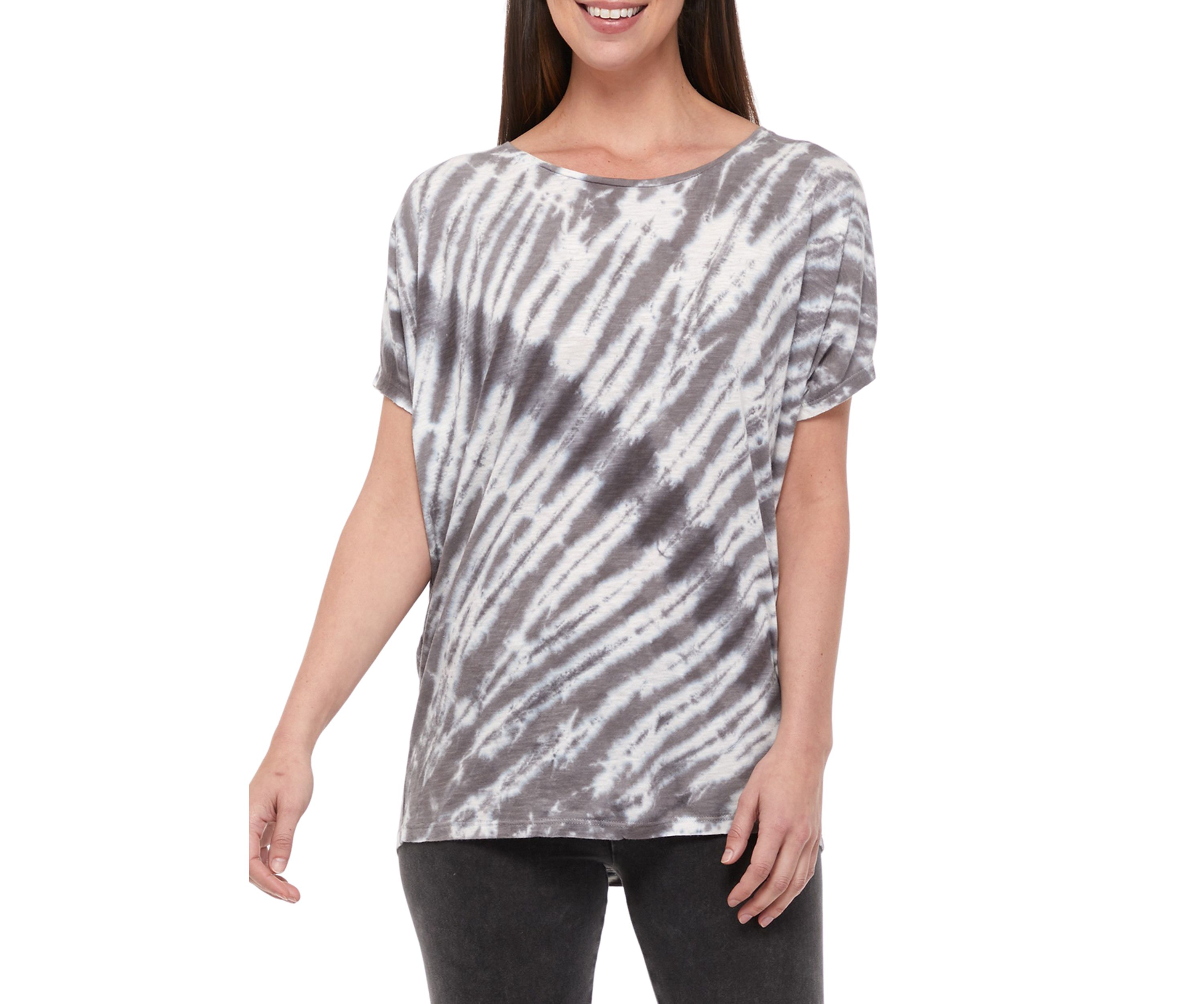 Studio Womens Short Sleeve Dolman T-Shirt