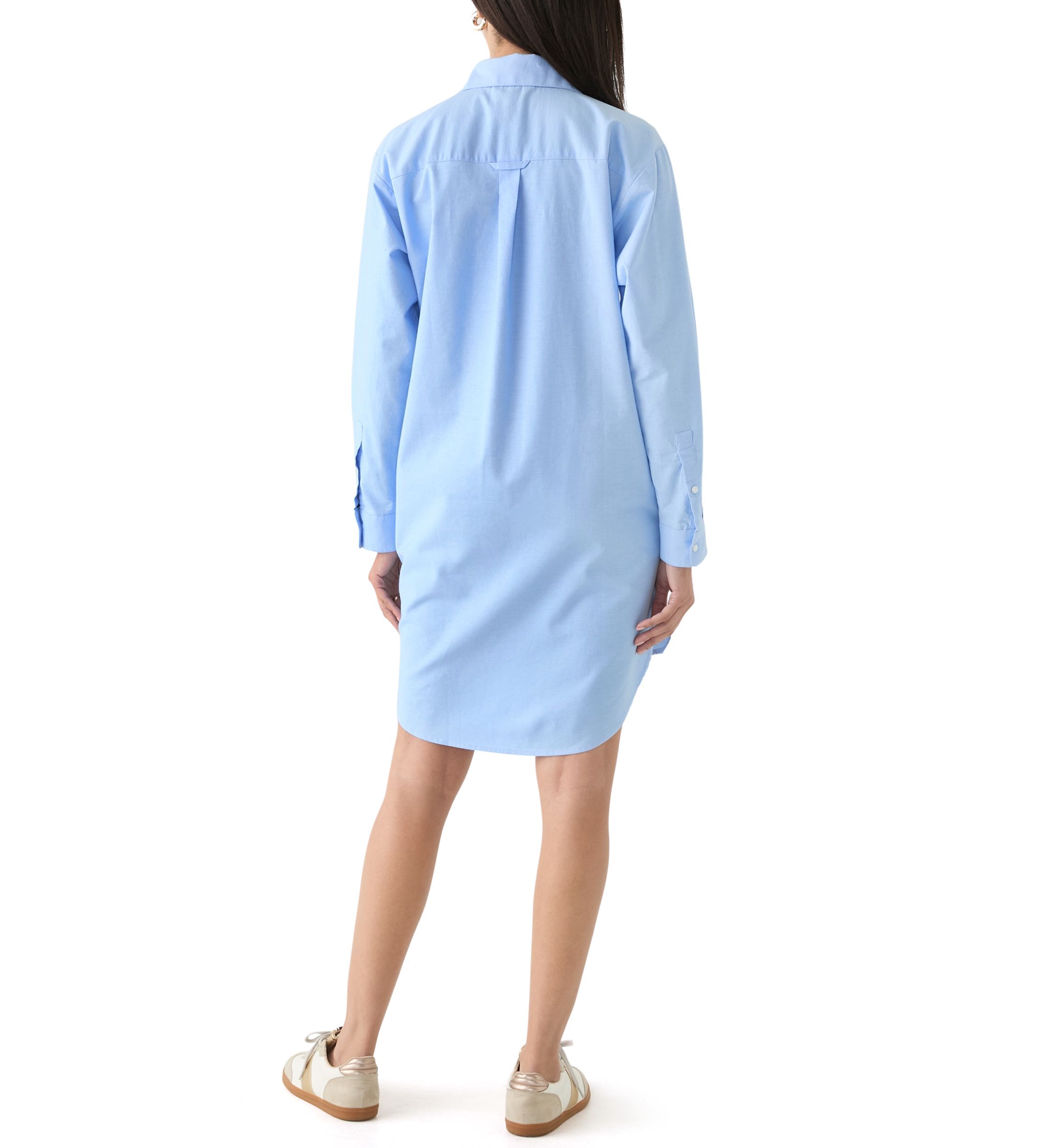 Womens Long Sleeve Button Down Dress Cover-Up 