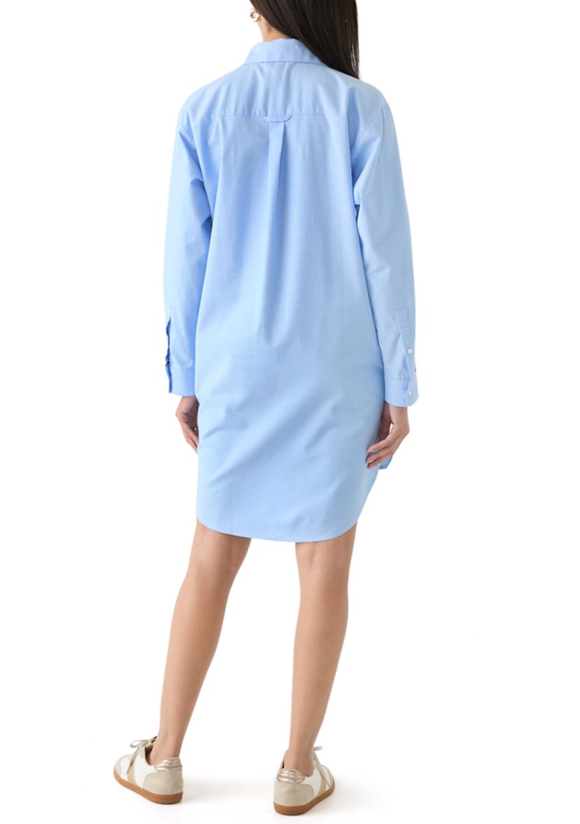 Womens Long Sleeve Button Down Dress Cover-Up 