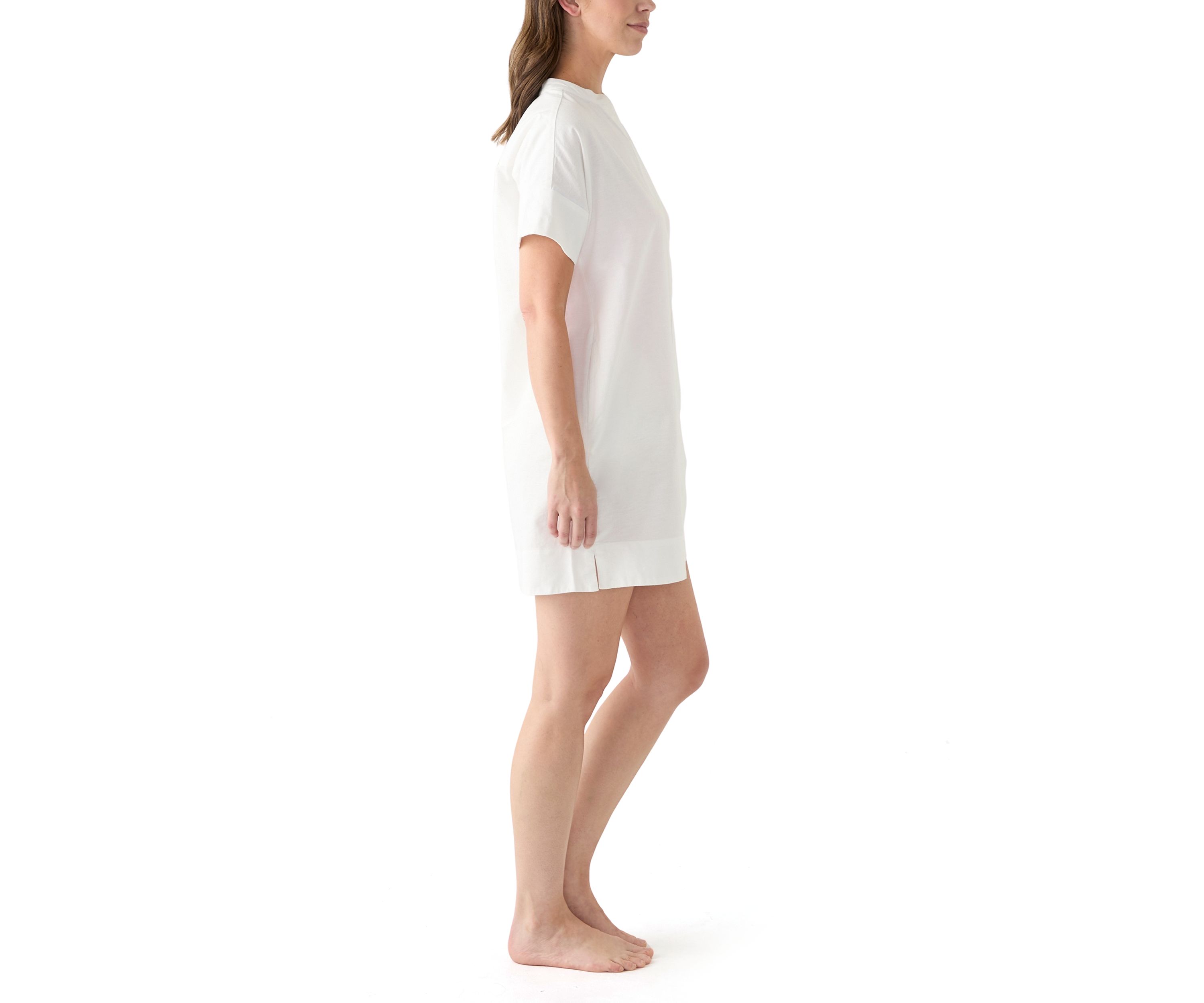Womens Short Sleeve Popover Swim Cover Up