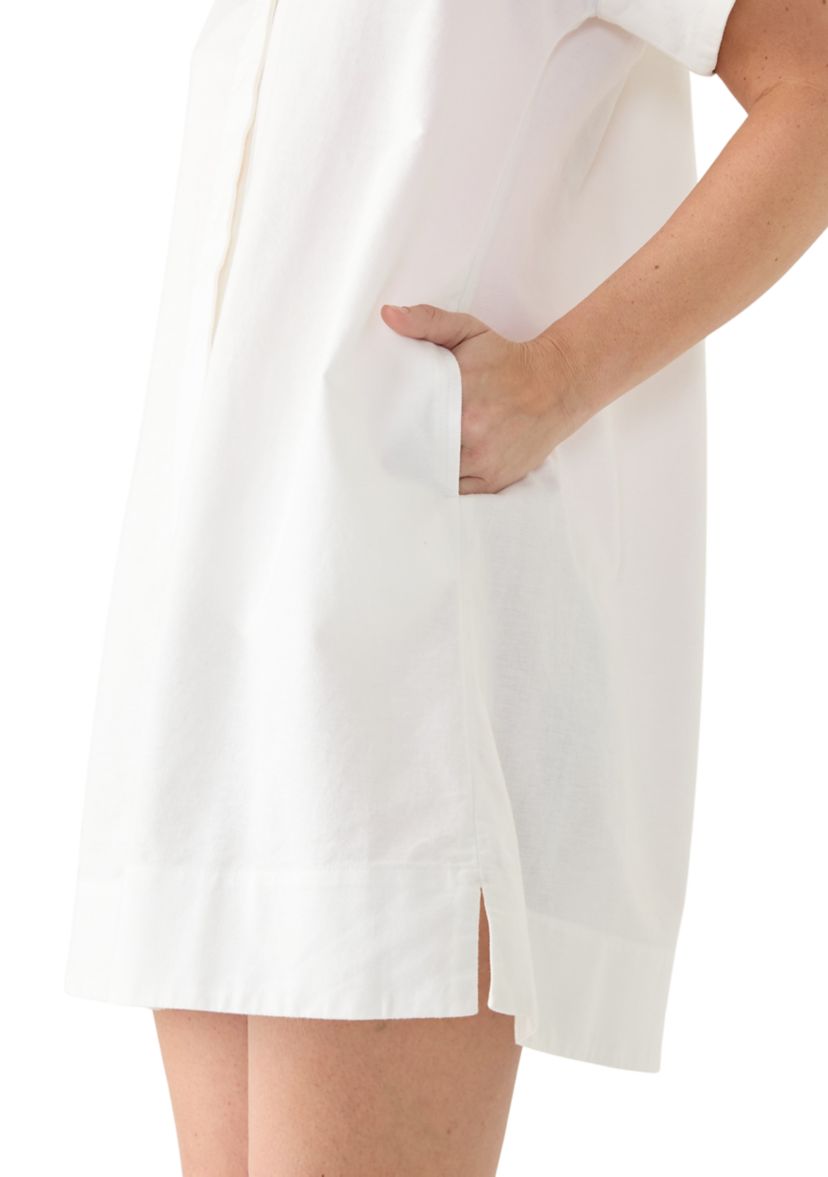 Womens Short Sleeve Popover Swim Cover Up