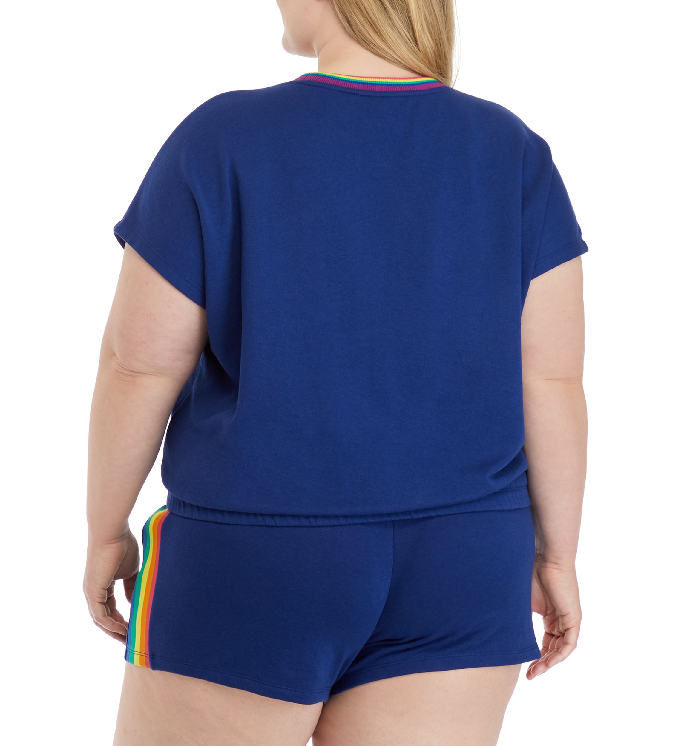 Plus Size Short Dolman Sleeve Sweatshirt 