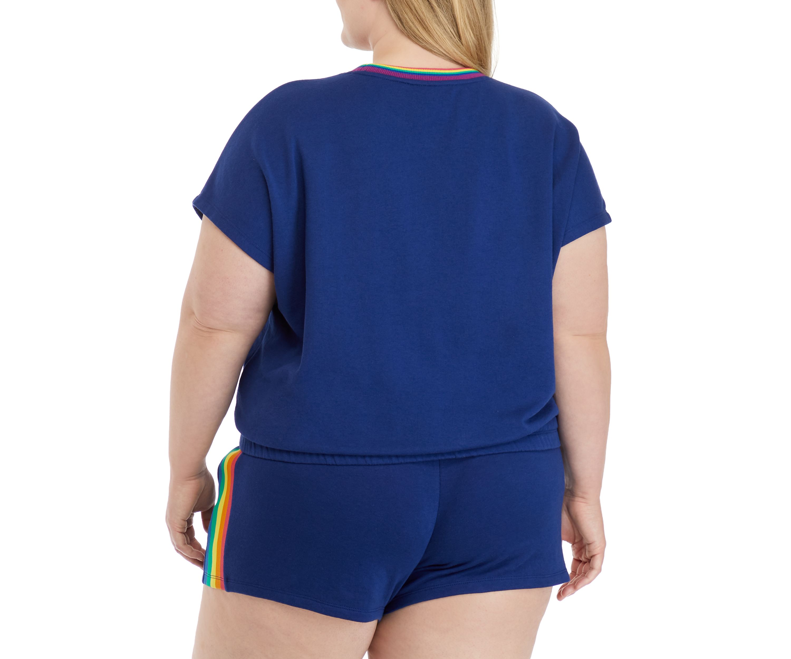 Plus Size Short Dolman Sleeve Sweatshirt 