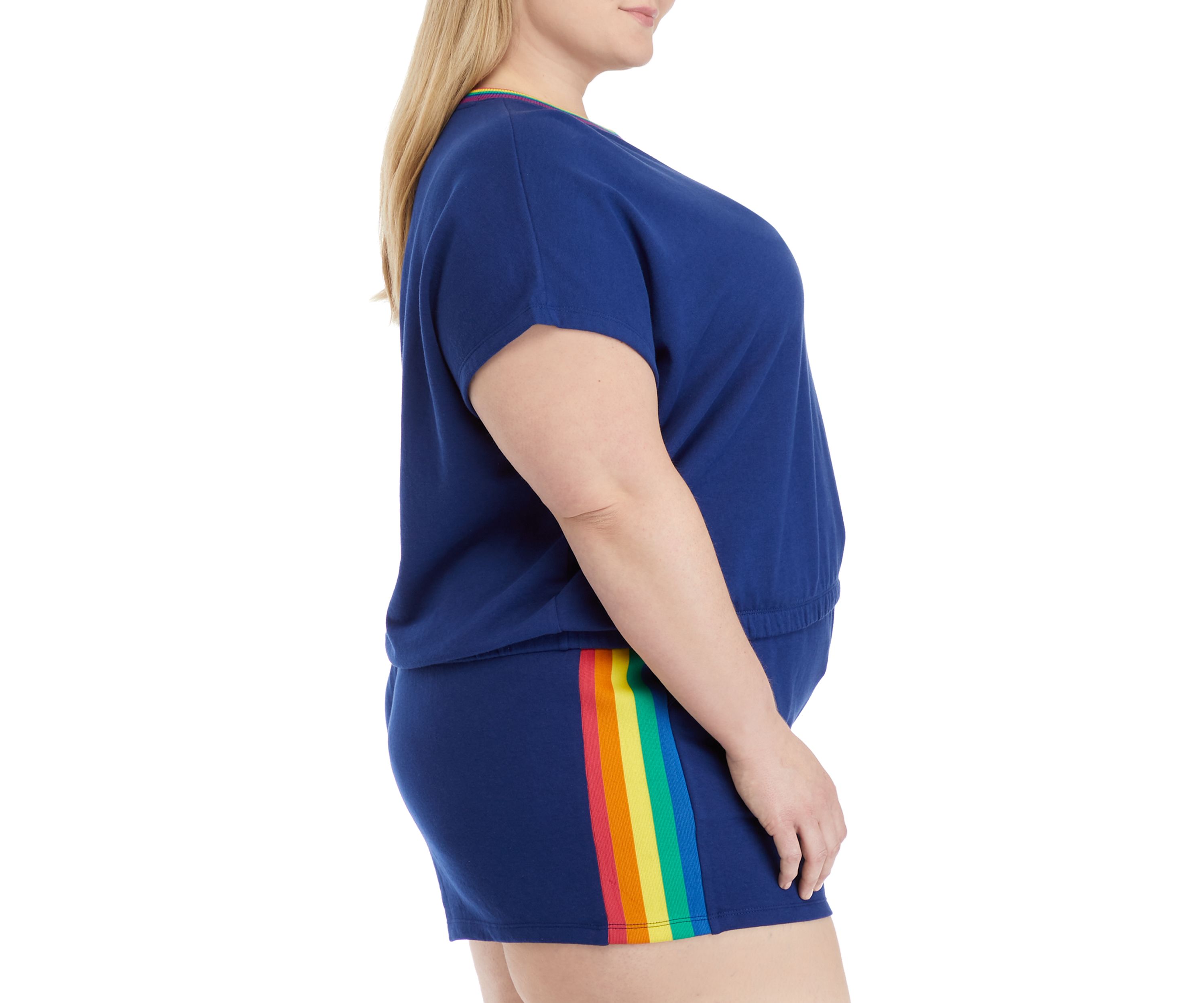 Plus Size Short Dolman Sleeve Sweatshirt 