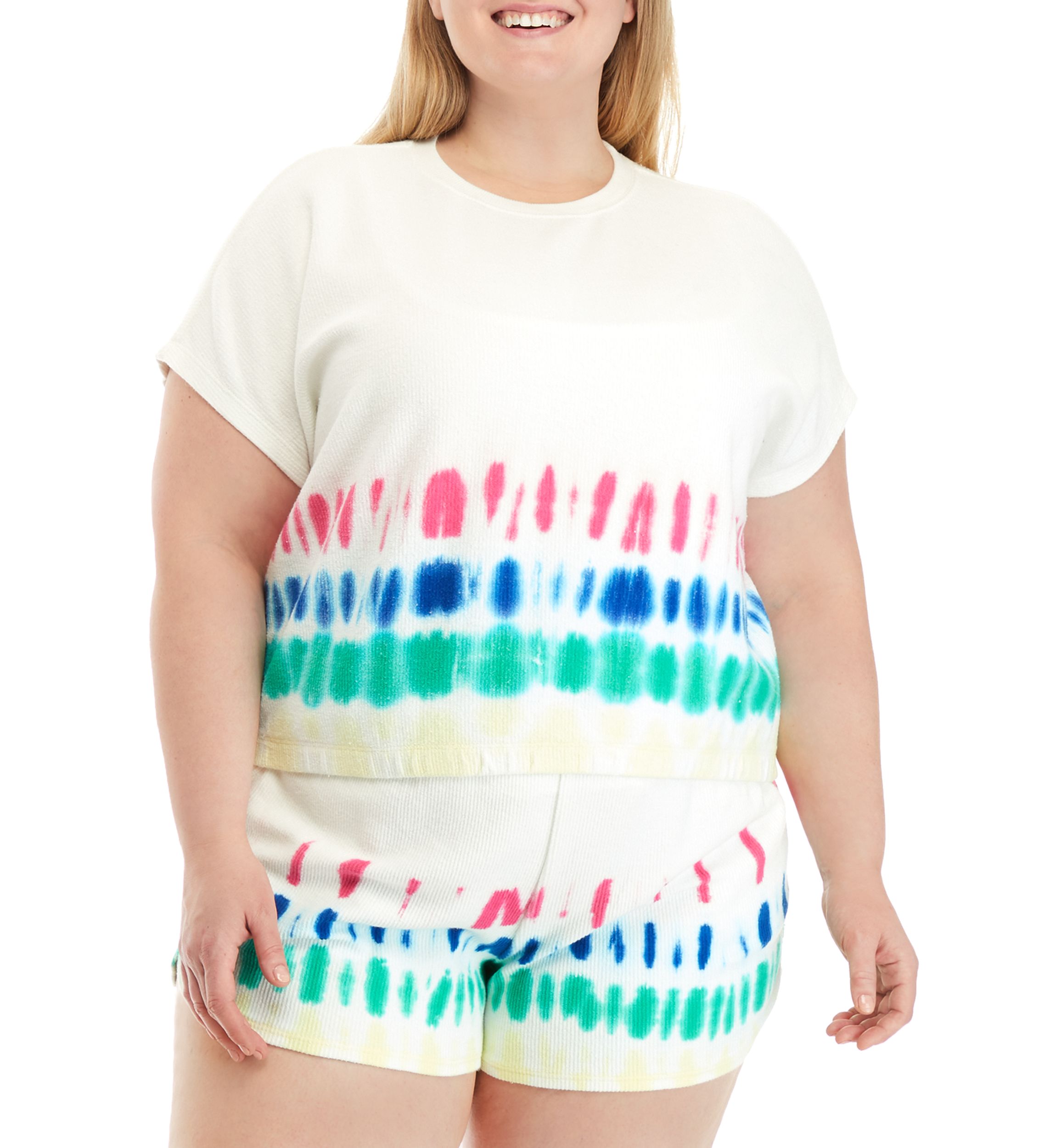 Plus Size Short Dolman Sleeve Sweatshirt 