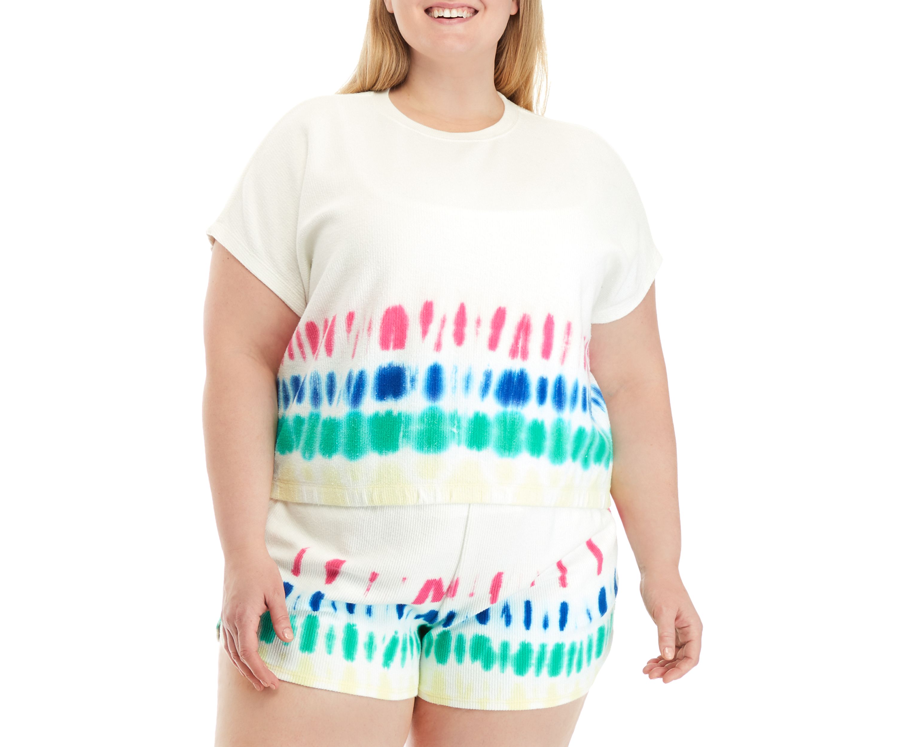 Plus Size Short Dolman Sleeve Sweatshirt 