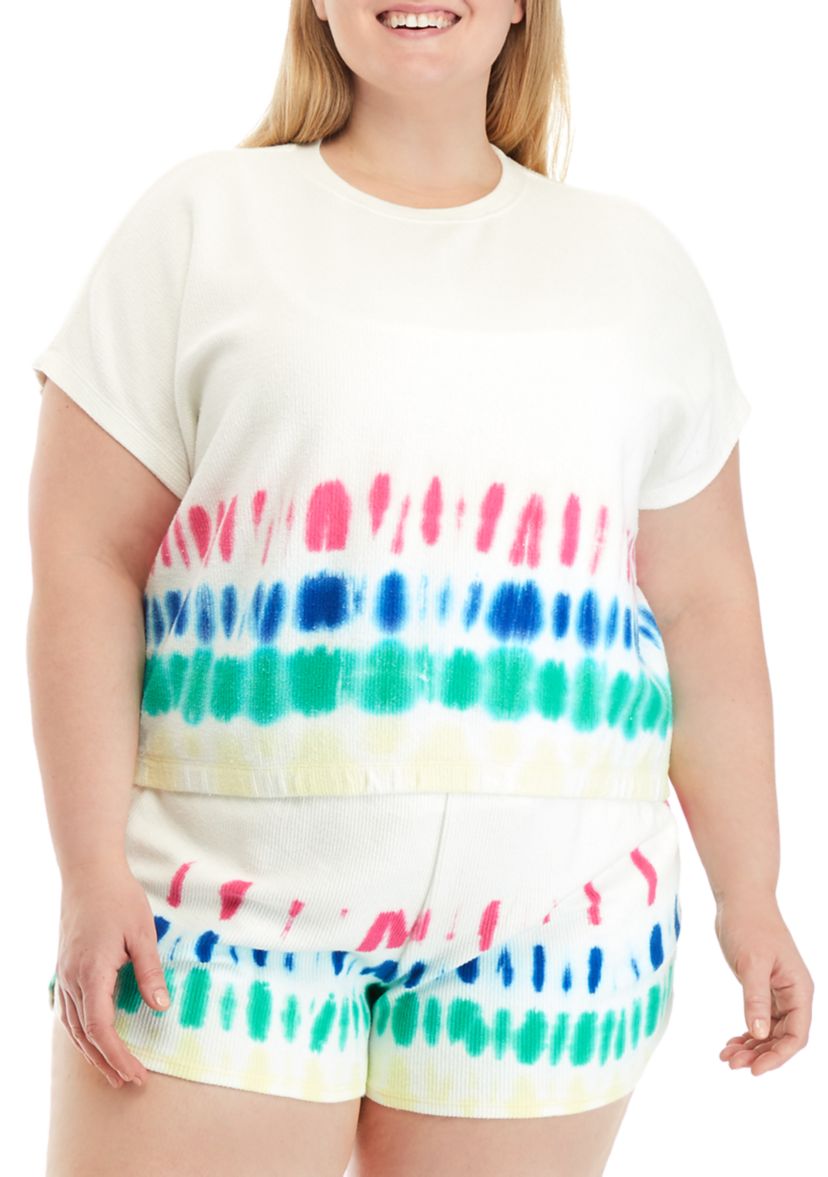 Plus Size Short Dolman Sleeve Sweatshirt 